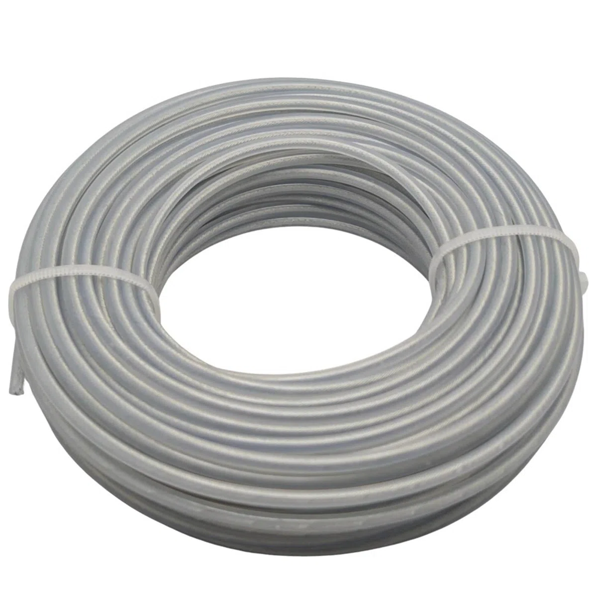 Cable de Acero Redondo Compatible con desbrozadora Universal, 3mm, 15m, Hilo de desbrozadora de Nailon, Cuerda de Repuesto for jardín(3.0mm x 15m-2pcs)