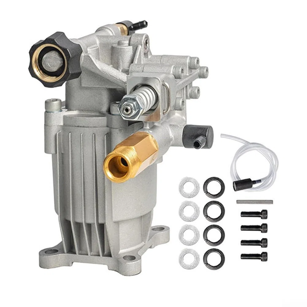 Bomba de lavado de presión horizontal 3/4" eje 3400 PSI 2,5 GPM bomba de repuesto para Craftsman para Honda para lavadora a alta presión con sistema de doble sellado y protección térmica para limpieza