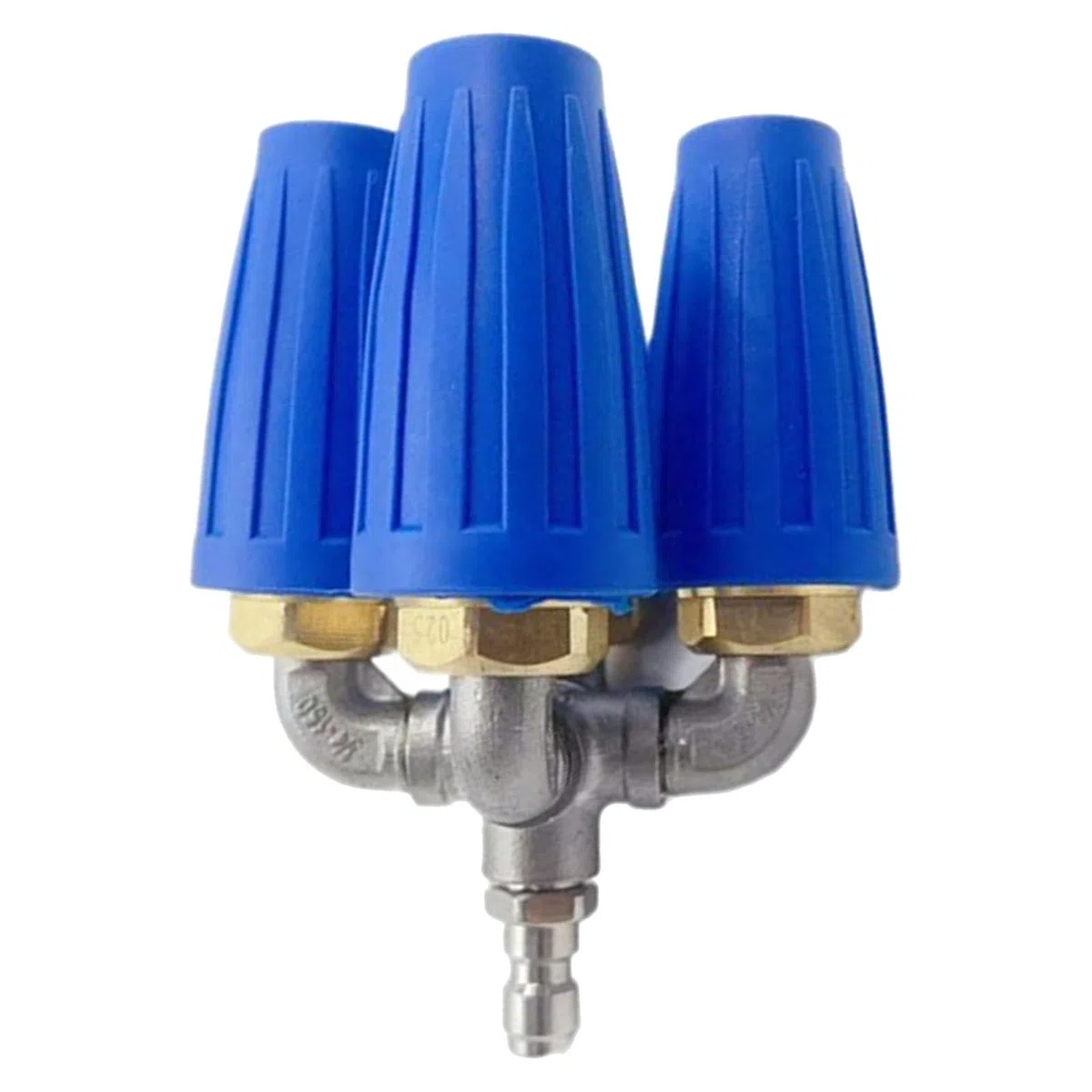 Boquilla turbo para lavadora a presión 4 en 1 Boquilla de limpieza de alta presión giratoria de 360 ​​grados con conector rápido para vehículos exteriores de edificios Acero