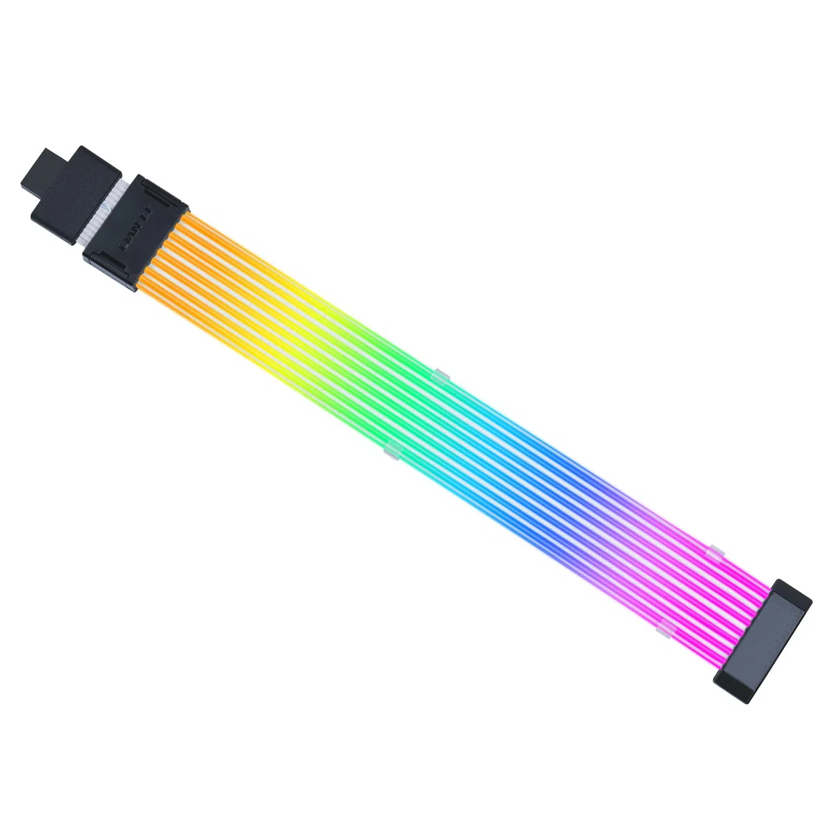 Lian Li Strimer Wireless 16-8, Cable GPU RGB 16 Pines | Cable de extensión GPU RGB direccionable, conector 12VHPWR 16 pines, control inalámbrico vía L-Connect
