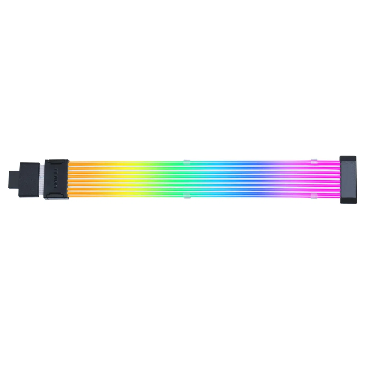 Lian Li Strimer Wireless 16-8, Cable GPU RGB 16 Pines | Cable de extensión GPU RGB direccionable, conector 12VHPWR 16 pines, control inalámbrico vía L-Connect