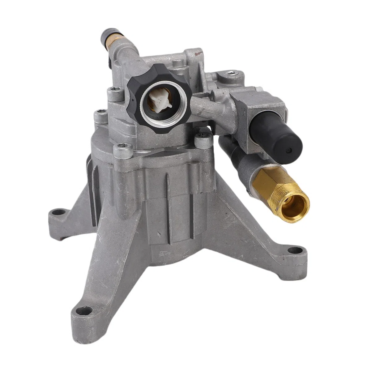 Hyuduo 3400 Psi 2.5 GPM 3/4 Bomba de Lavadora de Presión de Entrada 7/8 de Sellado Dual de Alto Rendimiento Vertical PRE Lubricado para Lavadoras de Gas con 5 Boquillas y