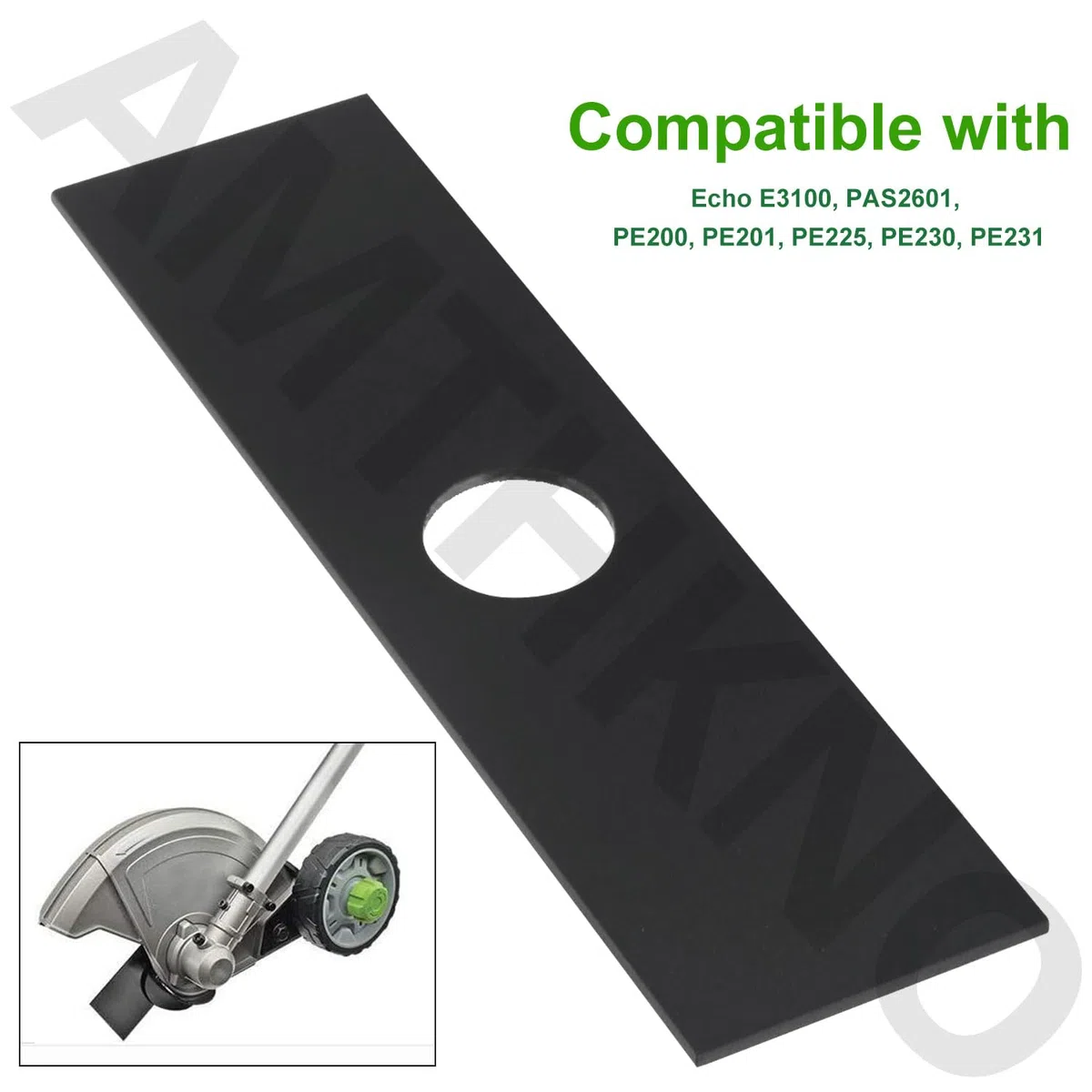 Paquete de 4 cuchillas de bordeadora de 7-1/2 pulgadas (agujero central de 1 pulgada), para Ryobi 613223, Craftsman 85719 79240, Echo 720-237-001, Stihl 4133-713-4101, Maruyama 216062. Green Machine