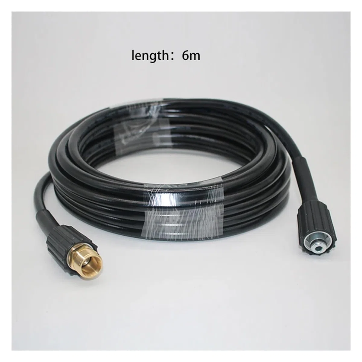 Manguera de lavadora de alta presión de 6-15 metros, cable de tubo, manguera de extensión de limpieza de agua for lavadora de coche, manguera de agua (Size : 6m)