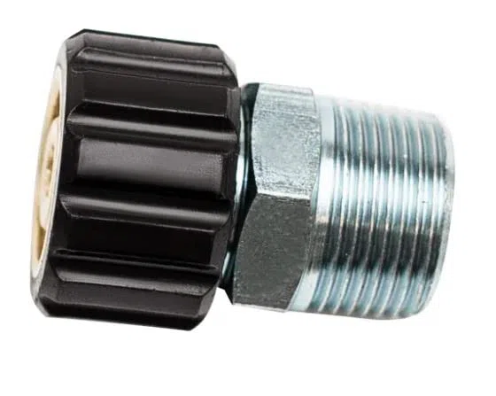 Ultimate Washer Adaptador de repuesto para varita telescópica (M22) 3/4 pulgadas MNPT tipo tornillo similar a 85.791.025; compatible con varita telescópica de presión BE modelo 85.206.424L