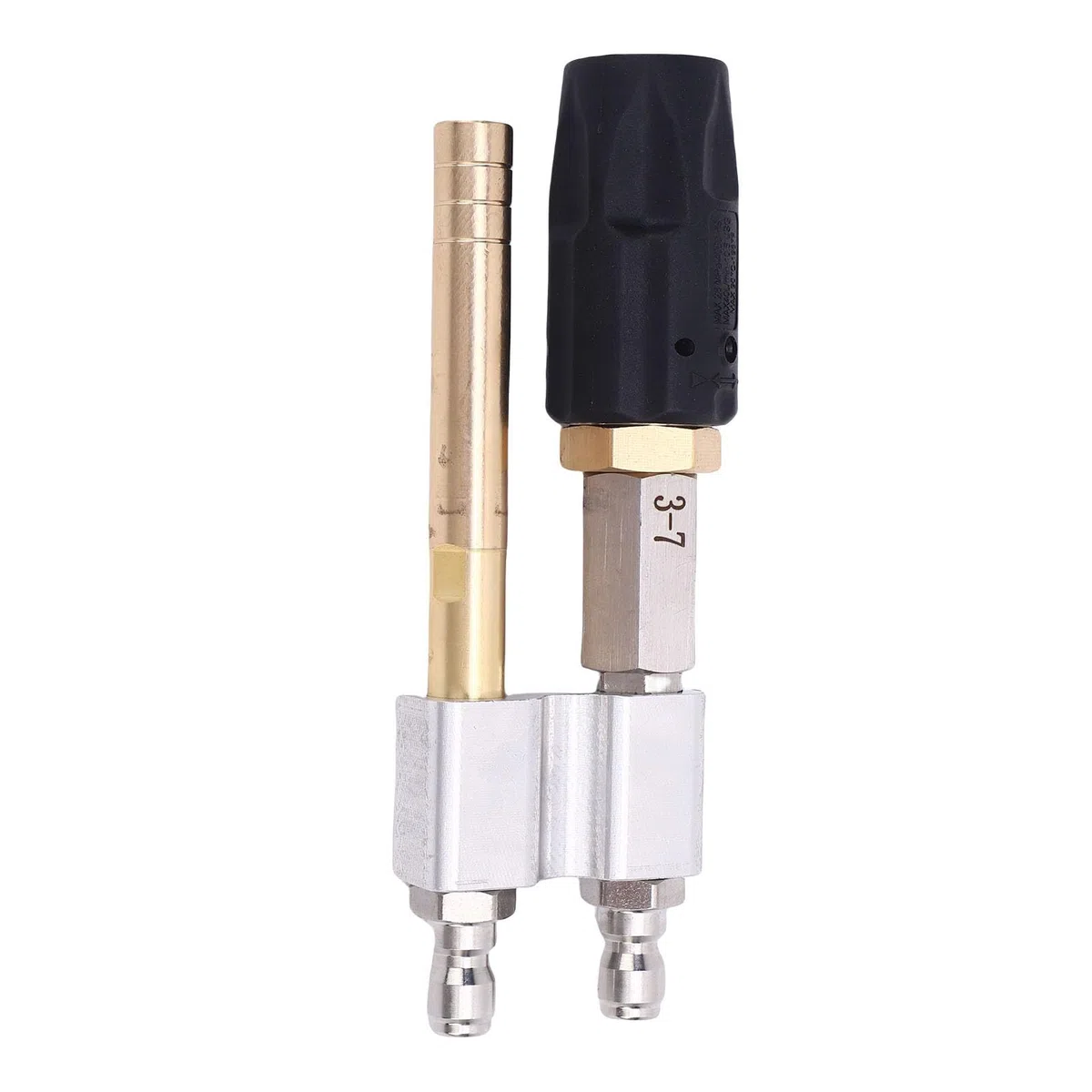 Boquilla de lavadora de alta presión SustVita con rociador ajustable de 0 a 60 grados, 1000 a 4050 PSI, conexión rápida de 1/4 de pulgada, boquilla giratoria M5 para lavado de