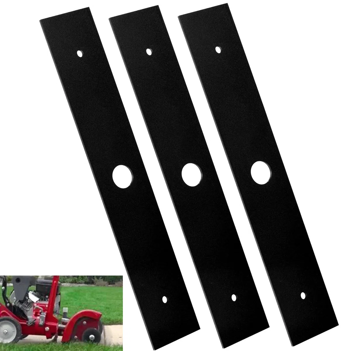 Paquete de 3 cuchillas de repuesto tratadas térmicamente 787-01503-0637 787-01503 de 1.5 x 9 pulgadas, compatible con MTD/Crafstman/Troy-Bilt, cuchilla de bordeadora para 753-05562,