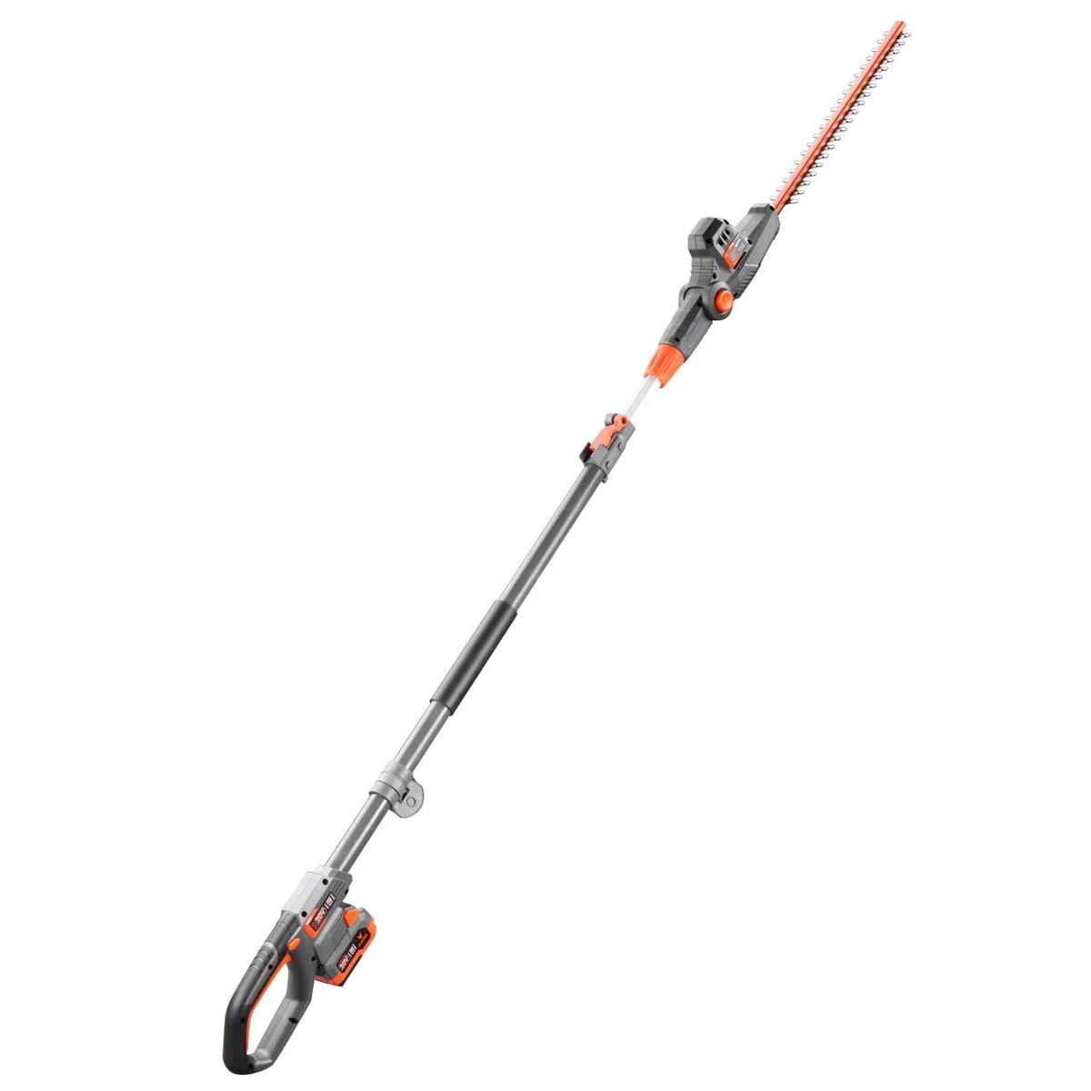 FUXTEC FX-E1HH20 Cortasetos telescópico sin Cable de 20 V - con bateria de 2Ah y Cargador de1A