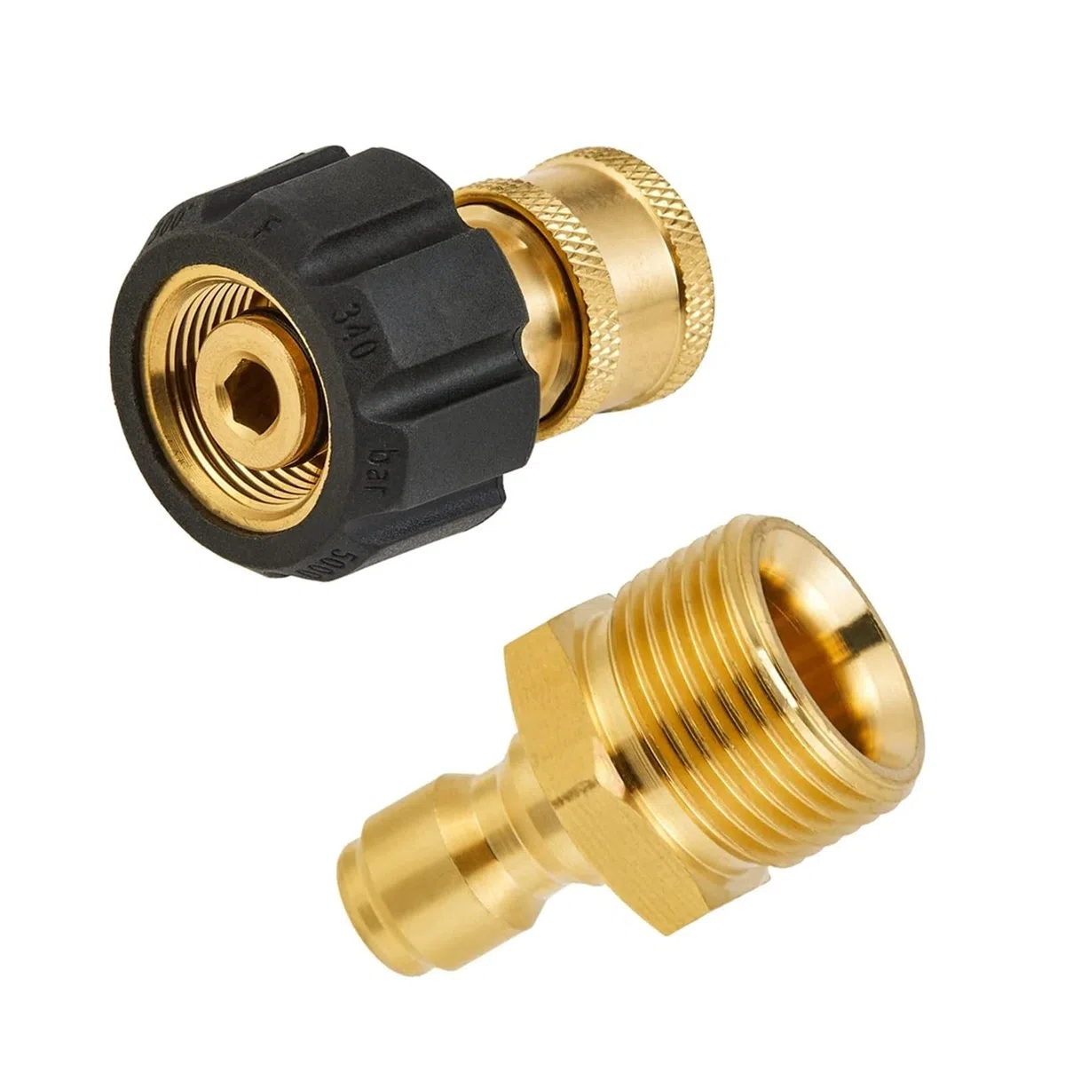 SBTRKT Juego de adaptadores for Lavadora de Alta presión, Kits de conexión rápida M22 a conexión rápida de 1/4 Pulgadas, 5000 PSI