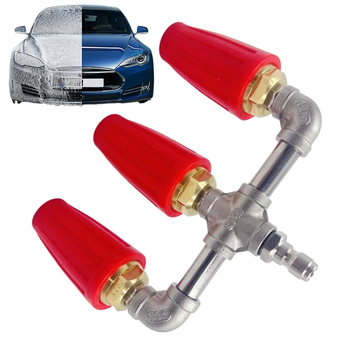 Boquilla Turbo Para Limpiadora A Presión Repuesto De Boquilla De Turbina | Pieza Boquilla Turbina Giratoria Boquilla Turbina Repuesto Conector Rápido Limpieza De Y Coches