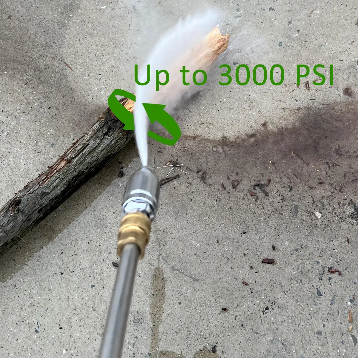 JOEJET Boquilla turbo para lavadora a presión, boquilla giratoria de lavado a presión con conexión rápida de 1/4 pulgadas, 7 puntas de boquilla de pulverización con soporte de boquilla, 3000 PSI,