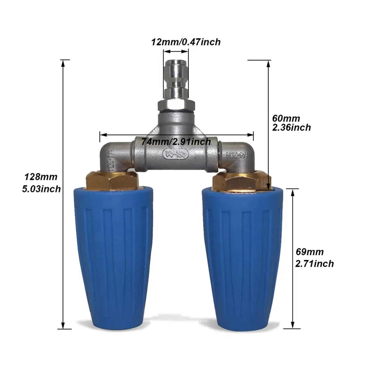 Boquilla Turbo giratoria de alta presión, boquilla de pulverización de 1/4 ", 4000PSI, 4-6GPM, boquilla de repuesto, punta de pulverización, herramienta de limpieza de jardín
