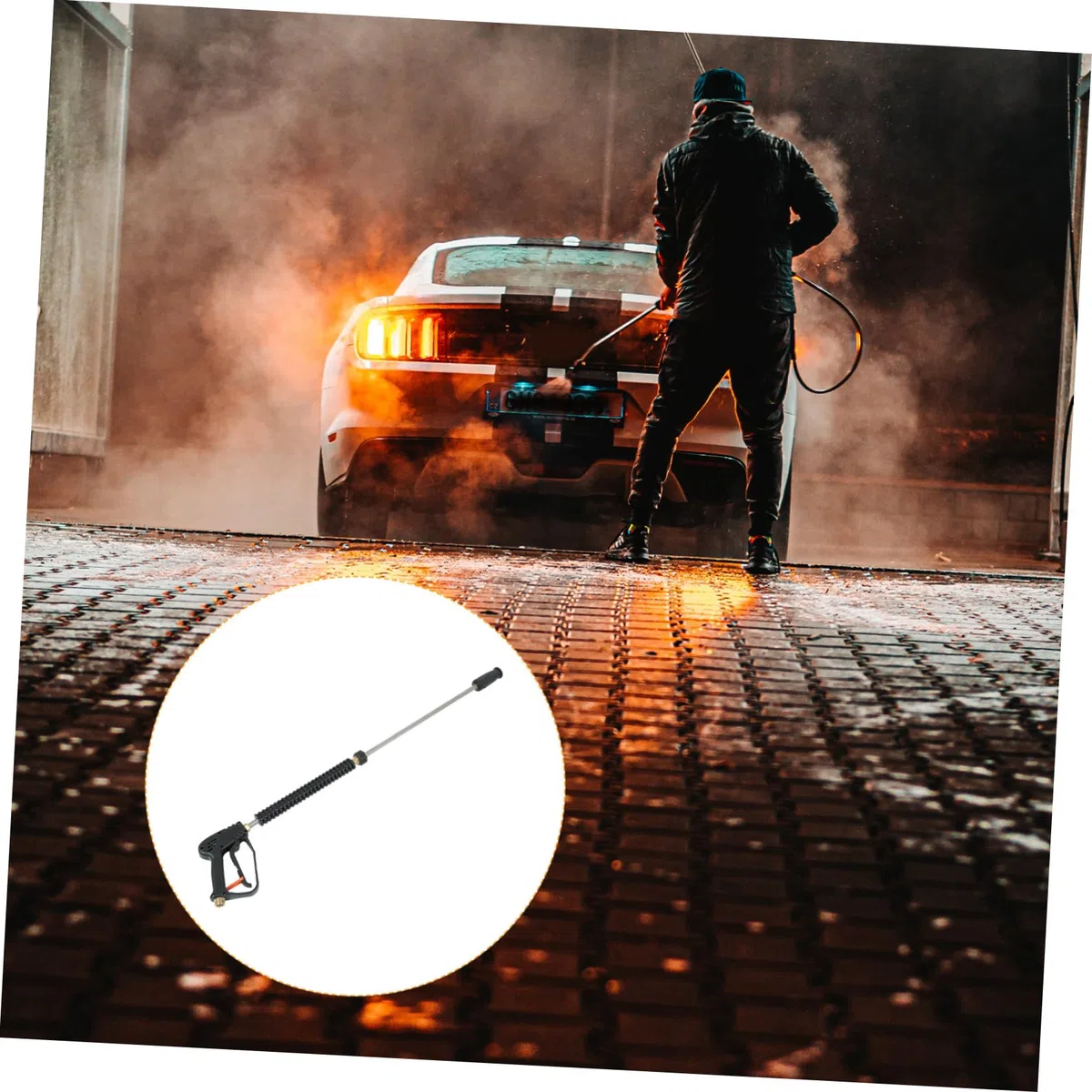 Boquilla Ajustable para Lavadora de Alta Presión Kit de Repuesto Compatible con Hidrolimpiadoras para Limpieza de Coches Patios y Superficies Exteriores