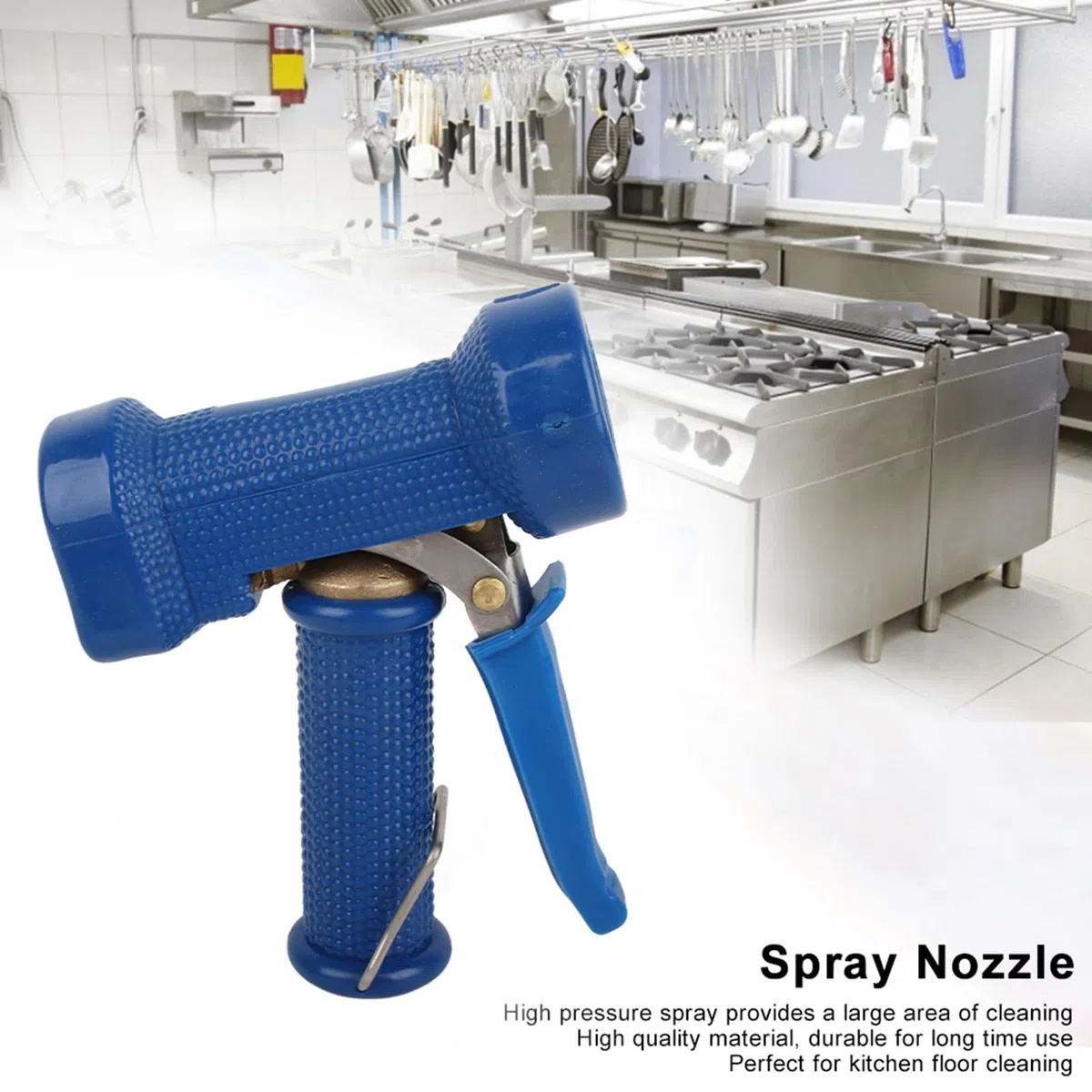 Boquilla de Pulverización de Alta Presión, Pulverizador con Cabezal de Pulverización para Limpieza de Cocina, para Hotel, Restaurante, Cocina, Rosca Macho de 1/2 Pulgadas y 20mm