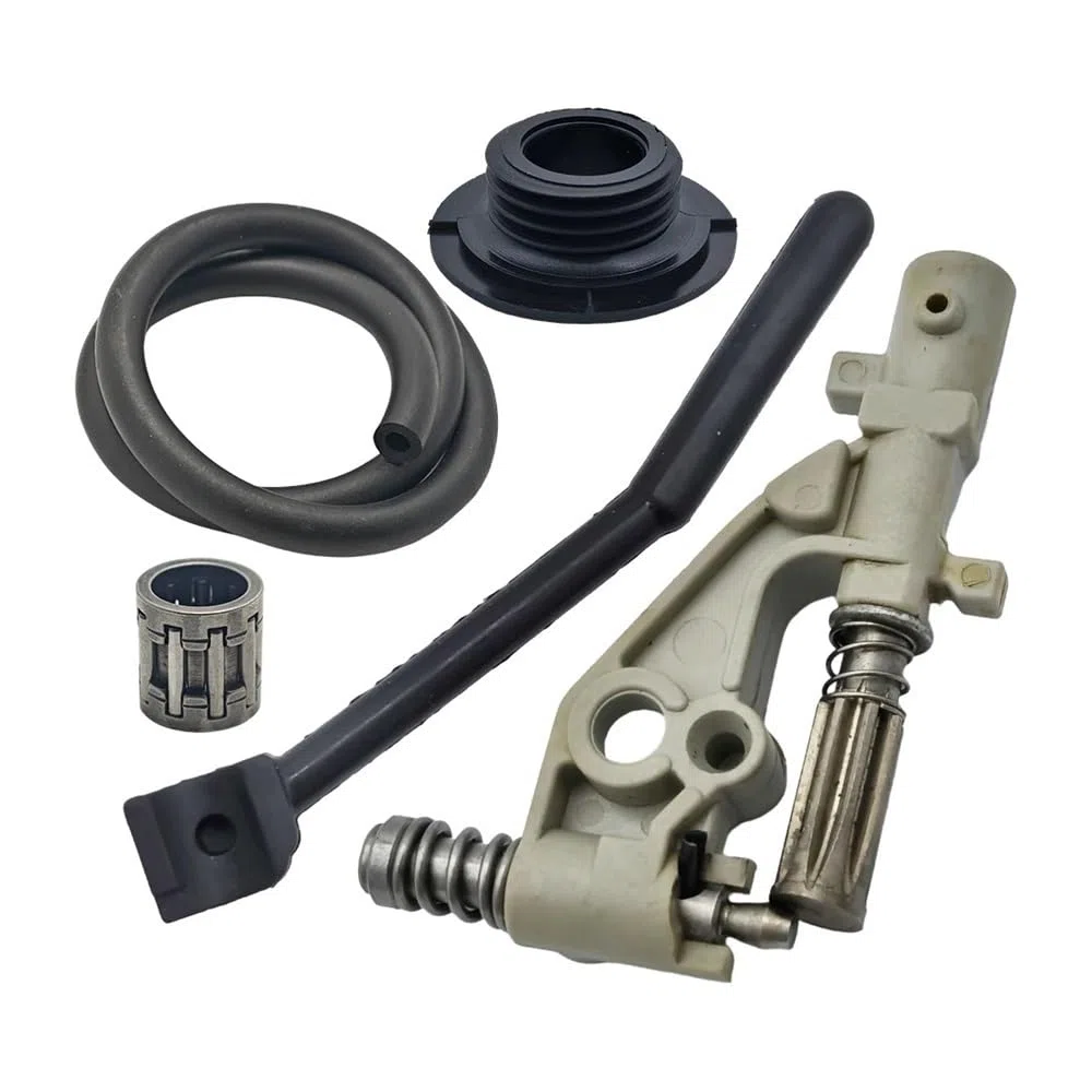 Kit de línea de presión de aceite apto for piñón de engrasador de engranaje helicoidal de motosierra 455 455E 460 461