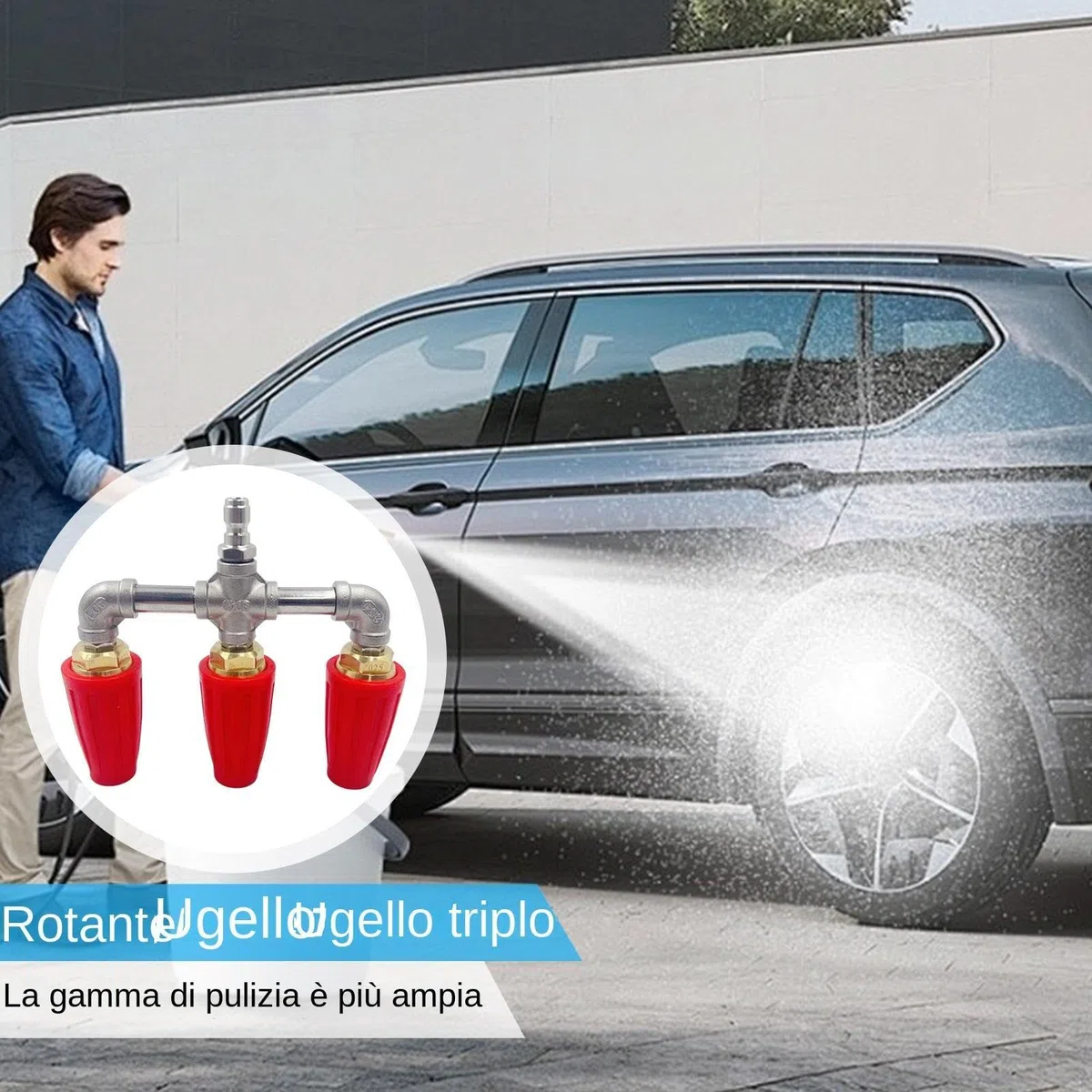Boquilla Turbo Para Limpiadora A Presión Repuesto De Boquilla De Turbina | Pieza Boquilla Turbina Giratoria Boquilla Turbina Repuesto Conector Rápido Limpieza De Y Coches