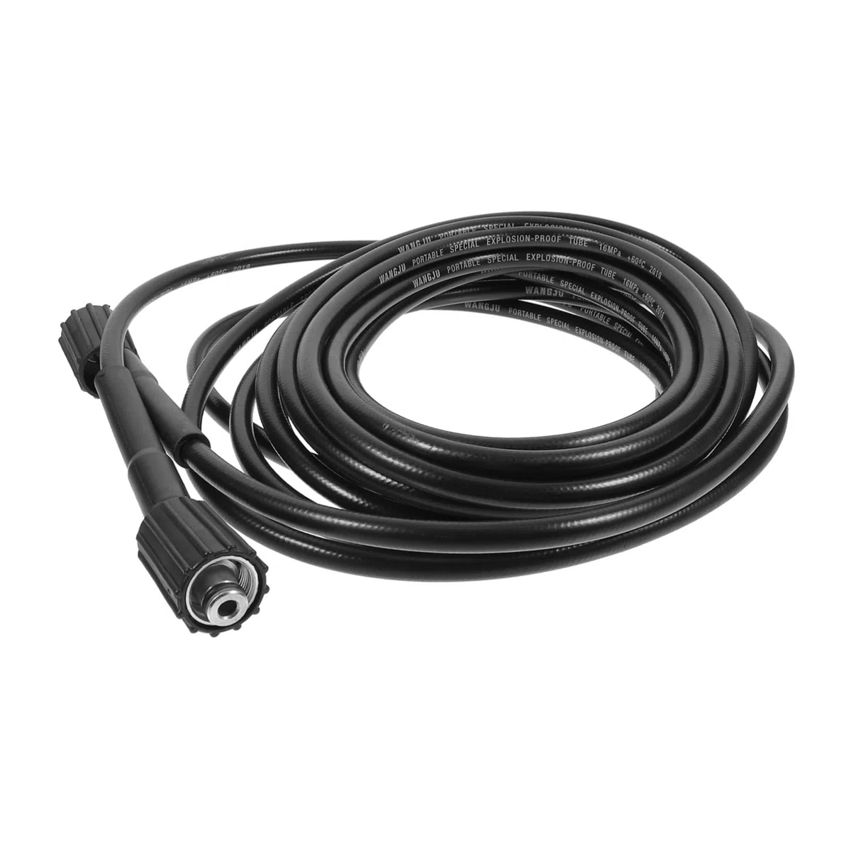 NUOBESTY Manguera de Limpieza para Jardín PVC Resistente Alta Presión con Conexión Lavadora Coche y Exteriores Resistente y Abrasión