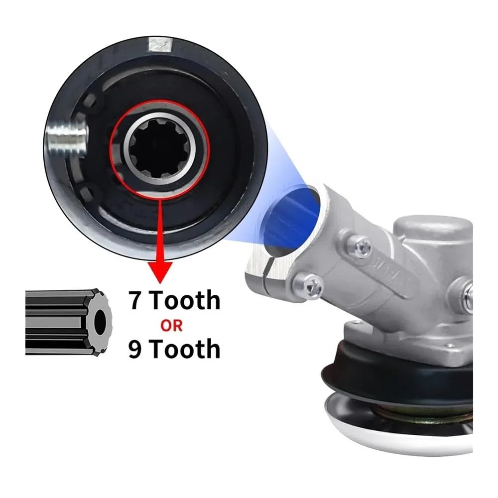 Ajuste for cortadora de Dientes de 26mm/28mm, 7/9 Dientes, Caja de Cambios, desbrozadora, reemplazo de pomo de Palanca de Cambios, Piezas de cortacésped, Herramienta de jardinería(26mm 9t)