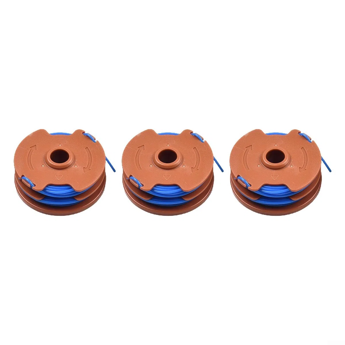 Bobina de Repuesto para Hilo de cortabordes, Carrete e Hilo Doble de 0,5 mm for desbrozadora TTB820GGT de 600 W (Paquete de 3)