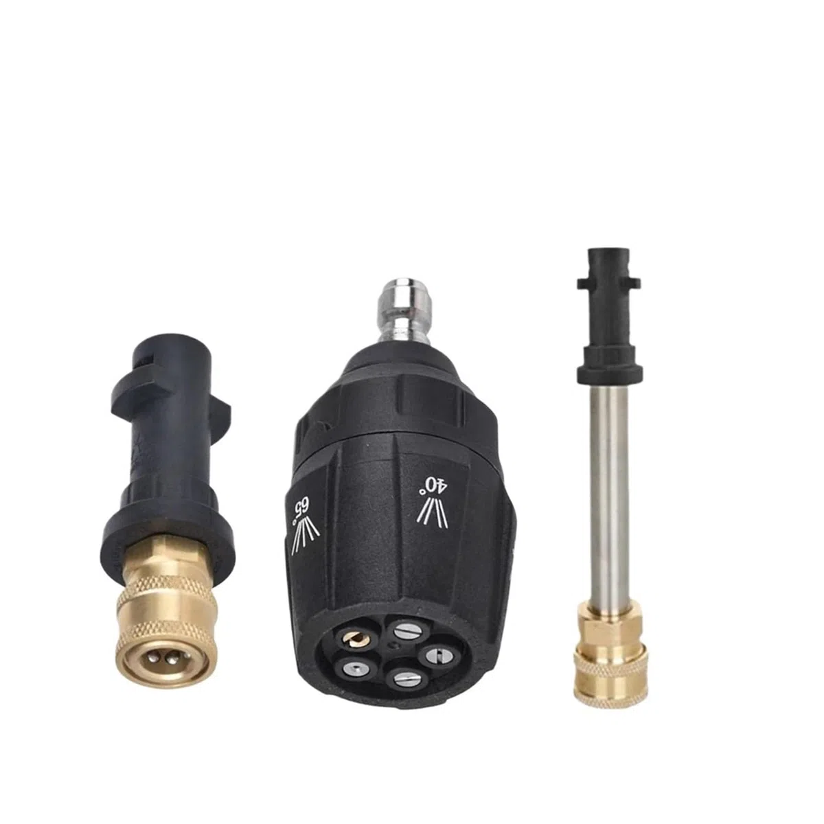 Boquilla de pulverización for Lavado a Alta presión, Adaptador Giratorio 5 en 1 de conexión rápida de 1/4'', Varilla for K2 K3 K4 K5 K6 K7