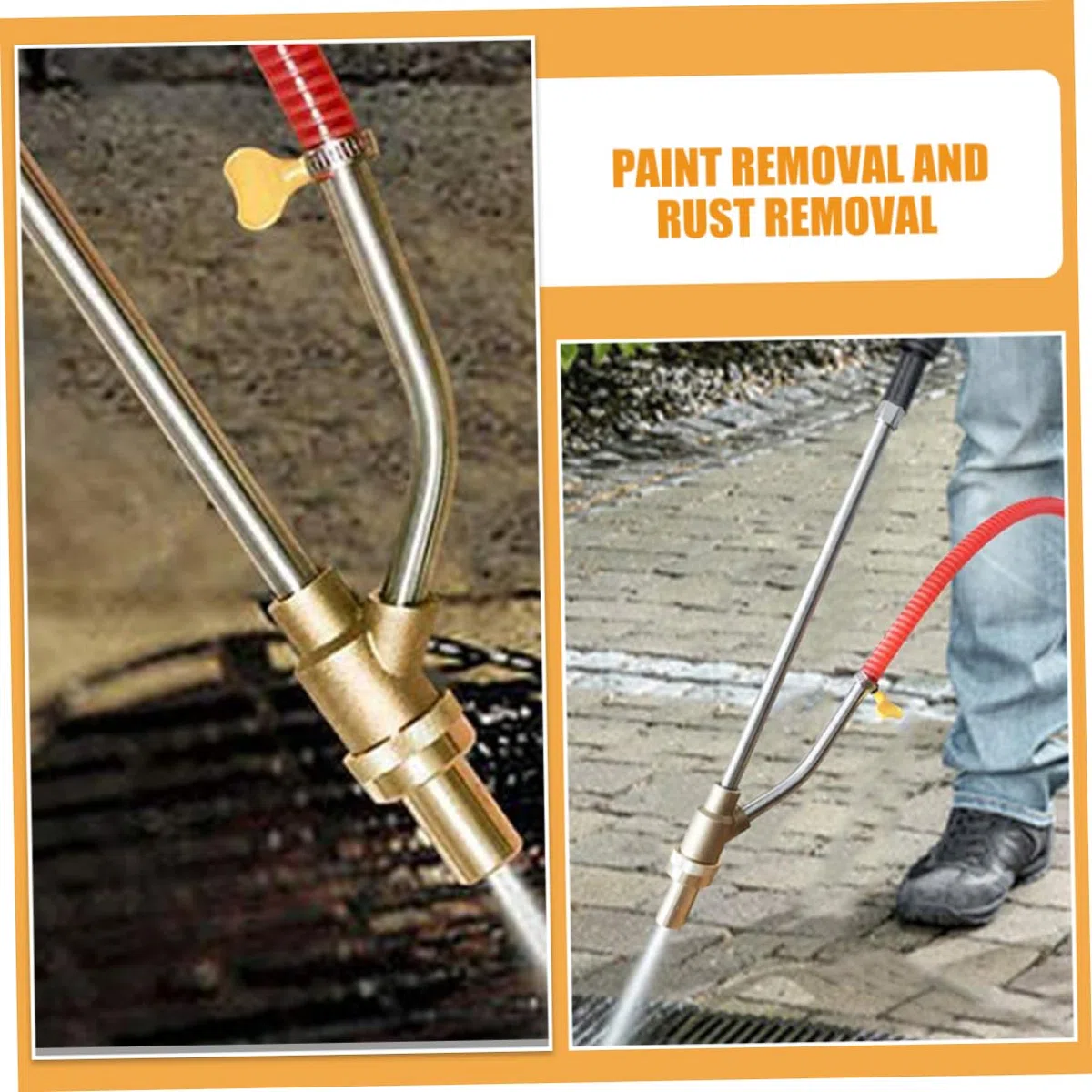 Gatuida Accesorios de Chorro de Arena Herramienta de Desoxidación Profesional Kit de Arenado para Quitar Pintura Incluye Manguera y Boquillas de Cerámica para Trabajos de Jardinería