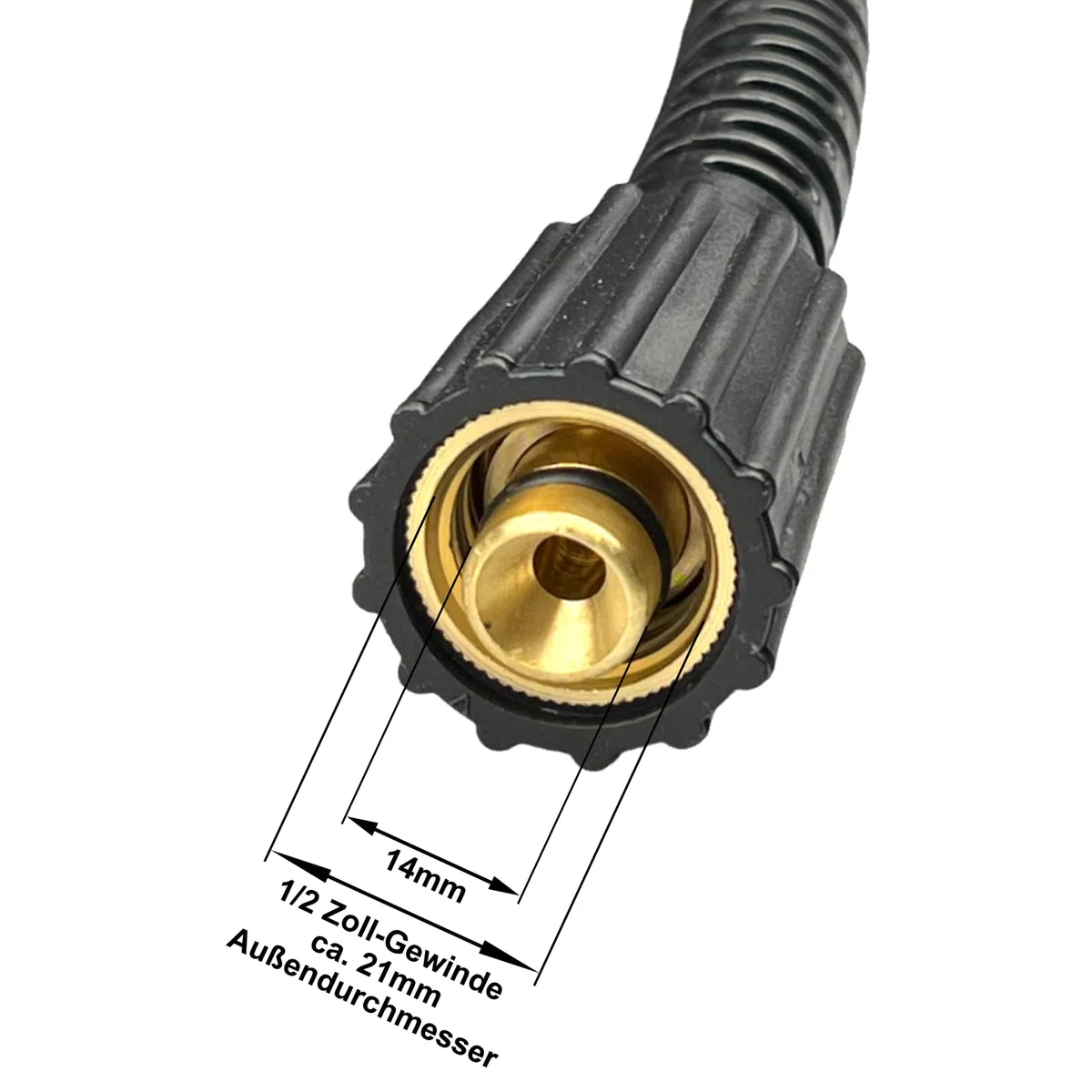 M&M Smartek Manguera de alta presión para limpiador Nilfisk Alto HD con conexión rápida a M22 x 1,5 (25 metros)