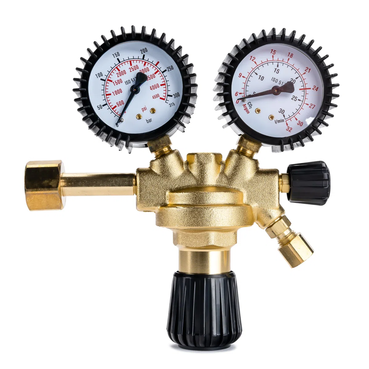 Reductor de presión IPOTOOLS Regulador de presión para equipos de soldadura de argón/CO2 gas inerte a MIG/MAG