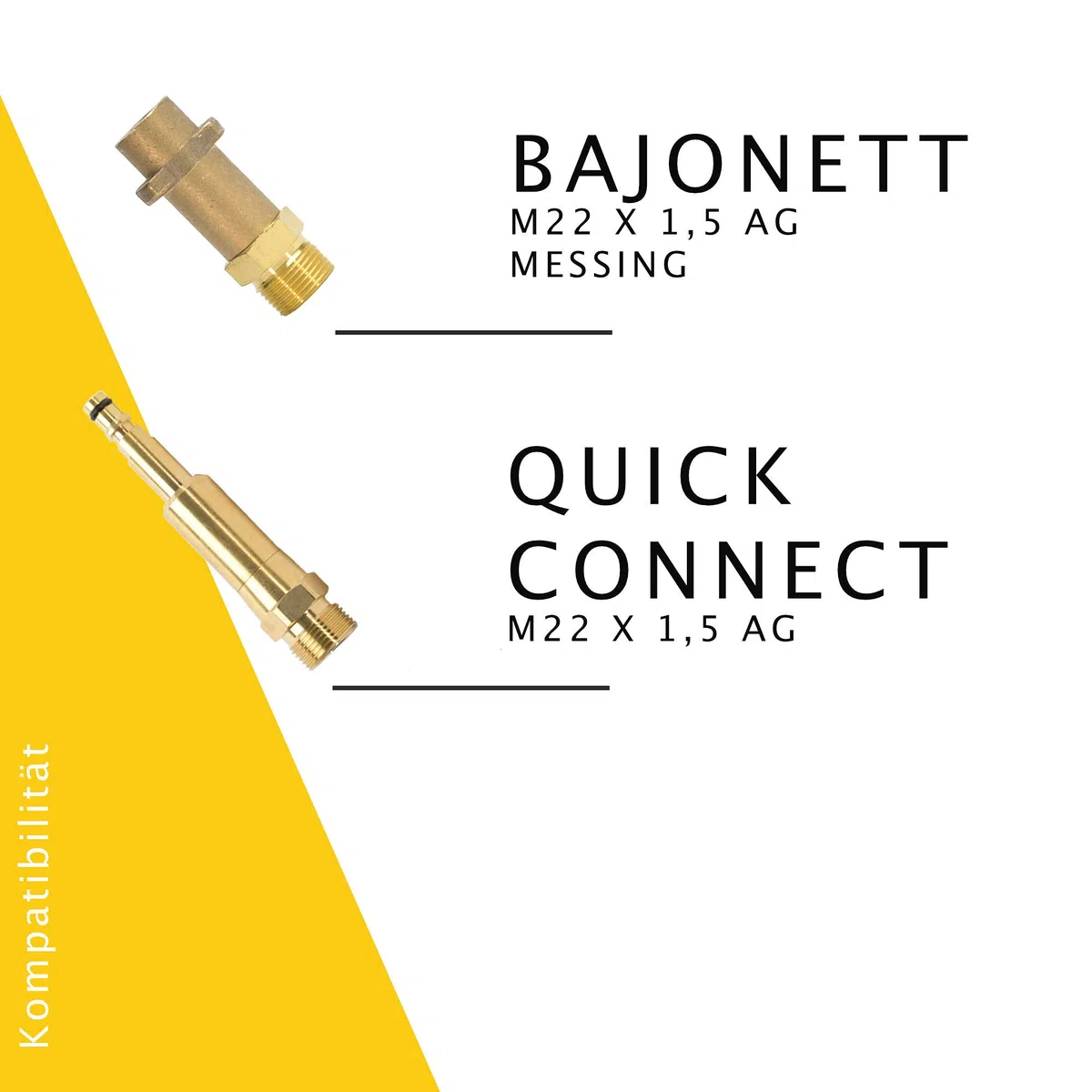M&M Smartek manguera desatascadora boquilla giratoria, para Kärcher, M22 | Kit desatascador con manguera, adaptadores y boquillas según variante; comprobar conexiones, presión, contenido y equipo.