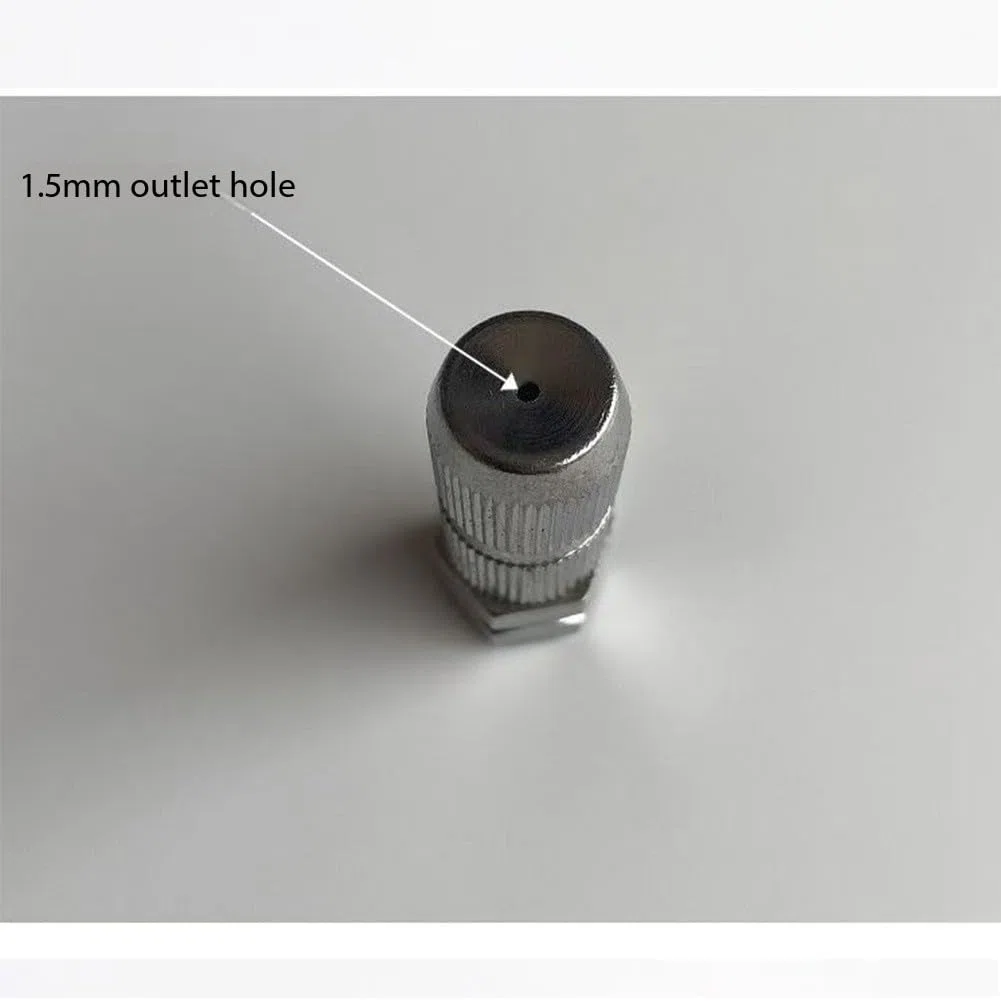 Puntas para hidrolimpiadoras, Boquilla ajustable multicolor de alta presión y punta pulverización inoxidable, junta tórica arandela 2-10 Uds(Directly Spray Silver,5pc)