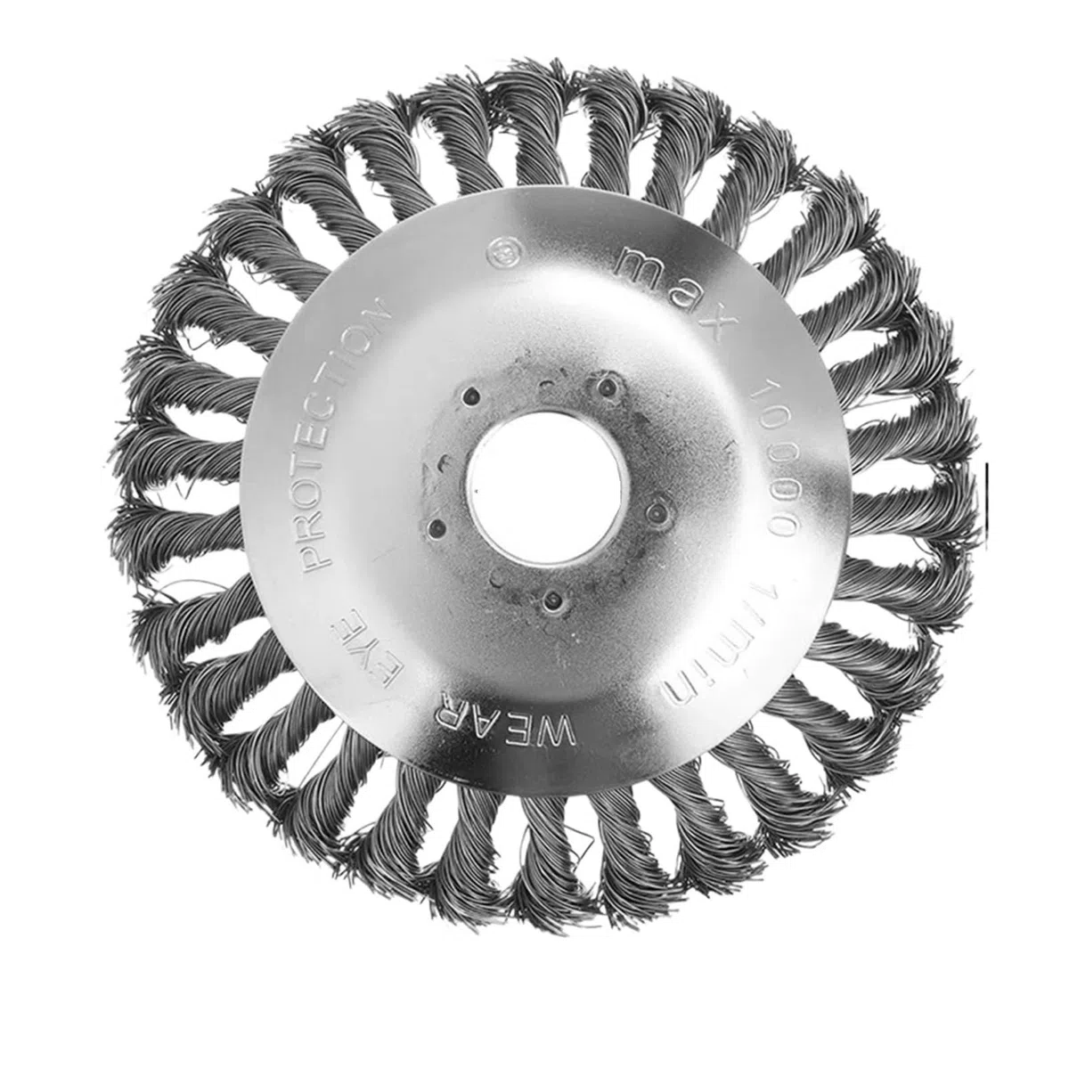 Cabezal de alambre de acero, 2 piezas de 6/8 pulgadas de alambre de acero giratorio, compatible con recortadoras, cortacésped para cortar hierba, musgo, césped (6 pulgadas)