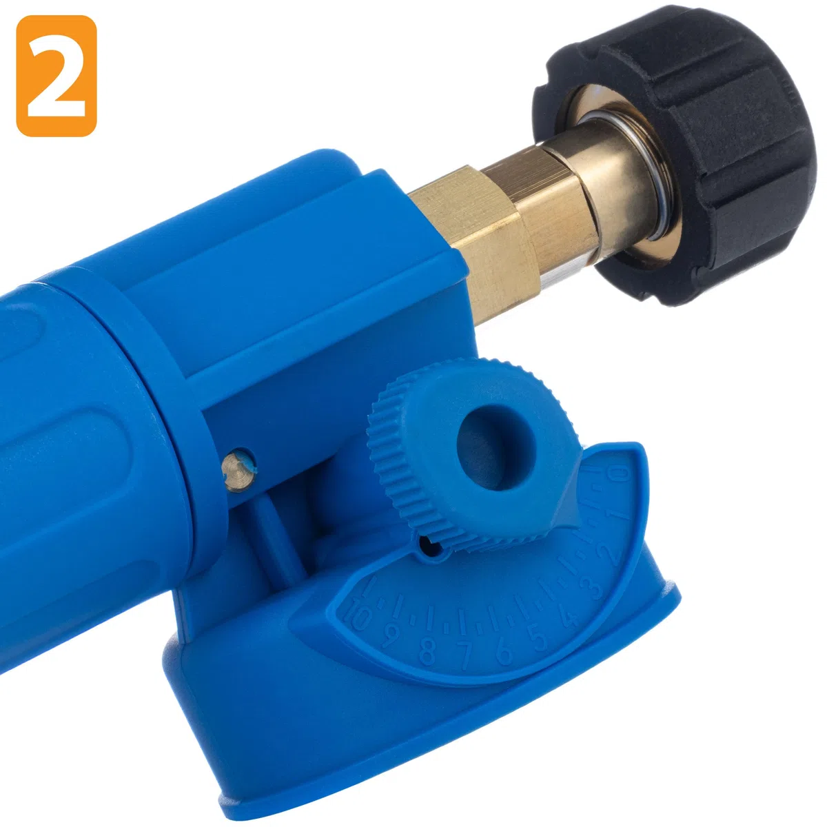Rosfix FoamMaster HD Pro 2L - Canon de espuma 220 Bar, M22x1,5, Boquilla de 1,5 mm | Ajuste 10 niveles | Para Química Clorada | Compatible con Lavadora de Alta Presión Kärcher HD/HDS