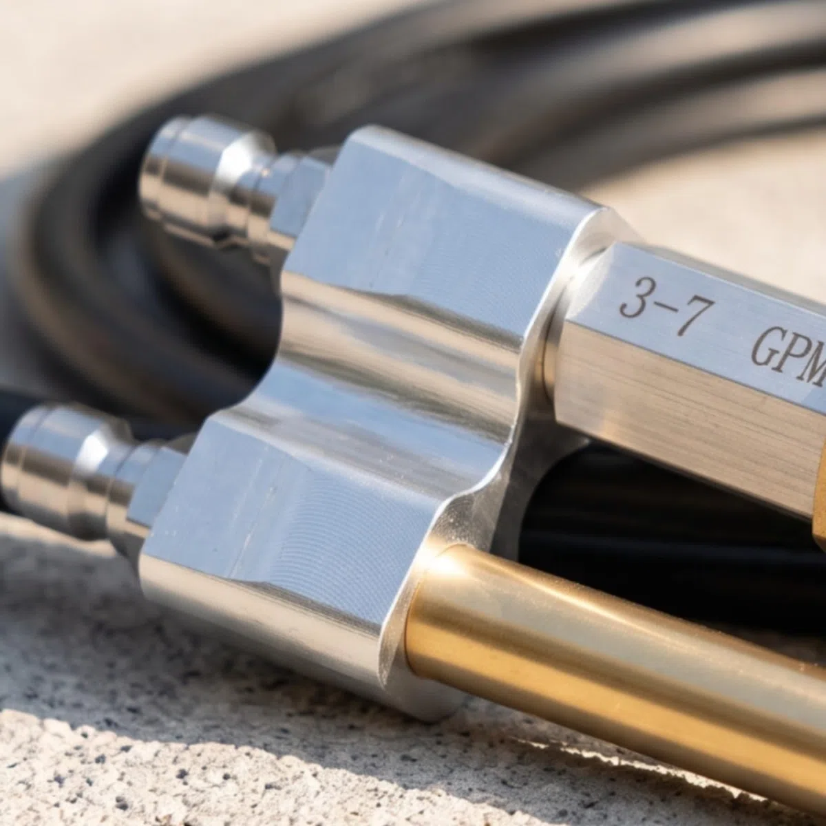 Tobera con Conector Rápido Ajustable Accesorio Hidrolimpiadora Versátil