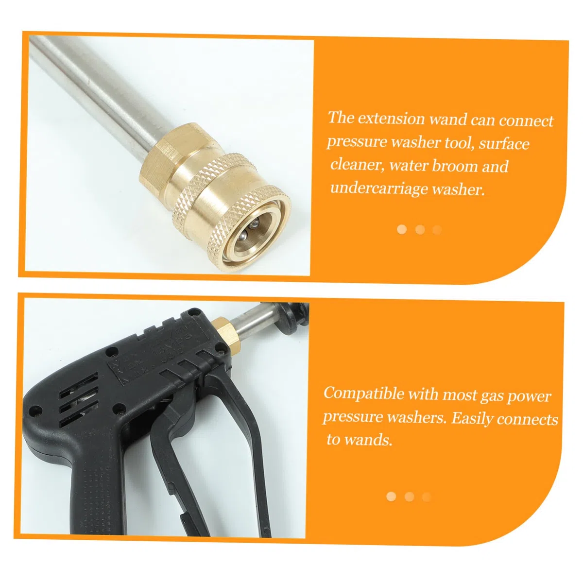 SHINEOFI Boquillas para Lavado de Coches de Hidrolavadora Varilla de Hidrolavadora para Automóvil Boquilla de Accesorios para Lavadora de Alta Presión