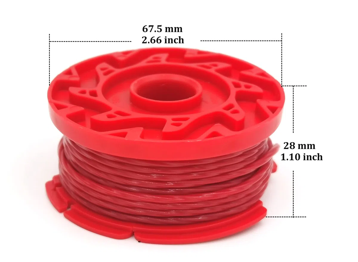 CMZST080 CMZST0803 - Línea de recortadora de hilo de 0.08 pulgadas, 20 pies, paquete de 6, compatible con CMCST910 Series Craftsman Weed Wacker String Trimmer Bobina de repuesto