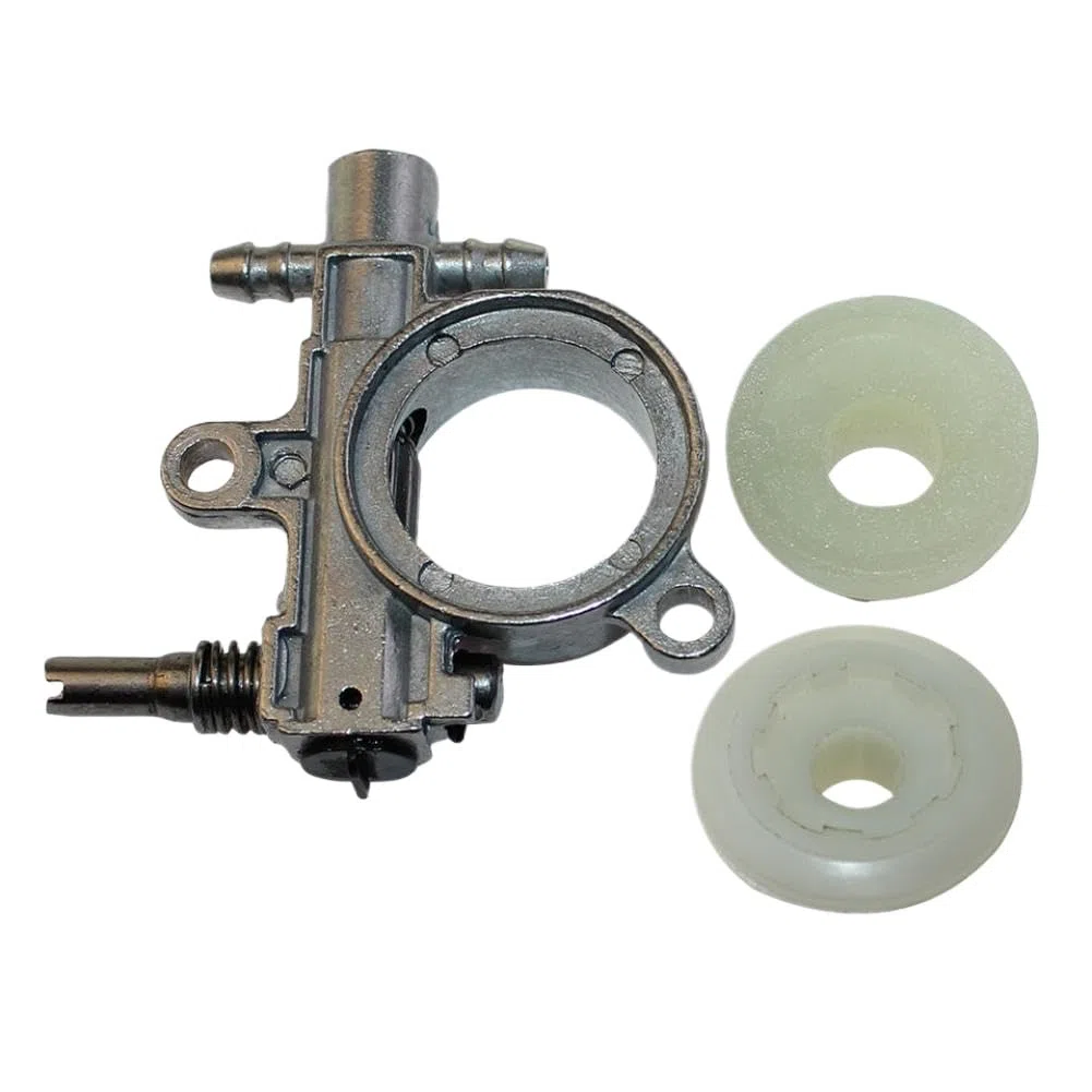 Conjunto de bomba de aceite y engranaje helicoidal compatible con motosierras T425 T435 T439 GZ360 GZ3500 GZ3500T CS2125T CS2136T