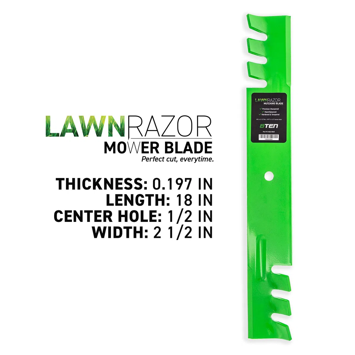 8TEN LawnRAZOR - Juego de cuchillas de mulching para Toro TimeCutter Z 106-0626 27-0990 44-5480 56-2390 92-7961 3 unidades