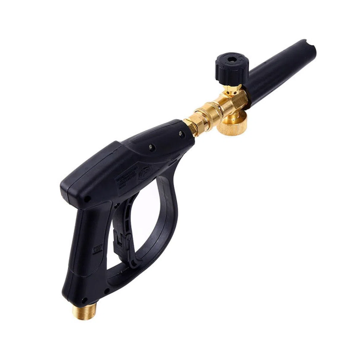 Lanza de Hidrolavadora de Espuma Ajustable Latón 14 Mm | Conexión de Liberación Rápida 1/4, Pulverización de Burbujas Regulable, para Lavado de Coches y Suelos