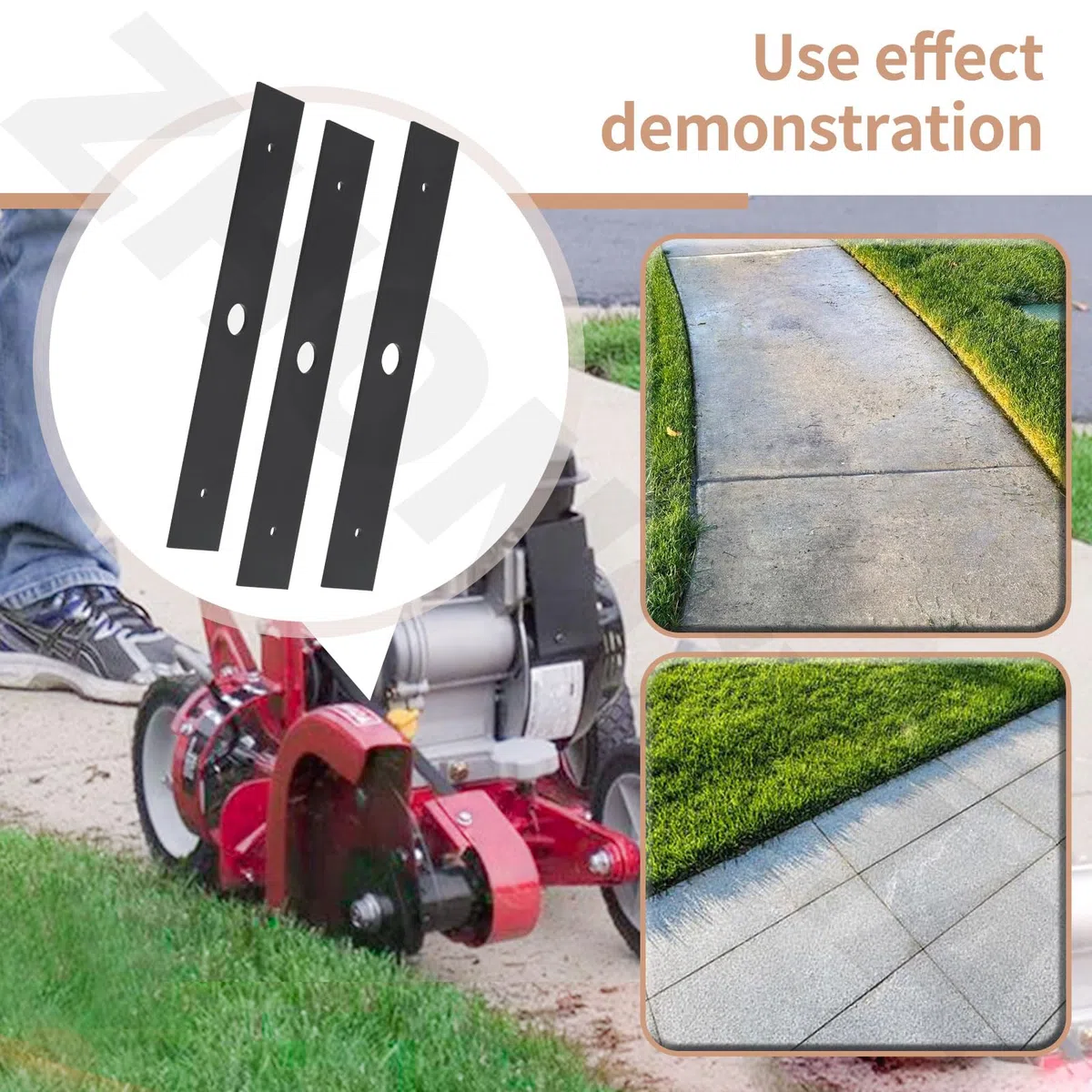 Paquete de 3 cuchillas de repuesto tratadas térmicamente 787-01503-0637 787-01503 de 1.5 x 9 pulgadas, compatible con MTD/Crafstman/Troy-Bilt, cuchilla de bordeadora para 753-05562,