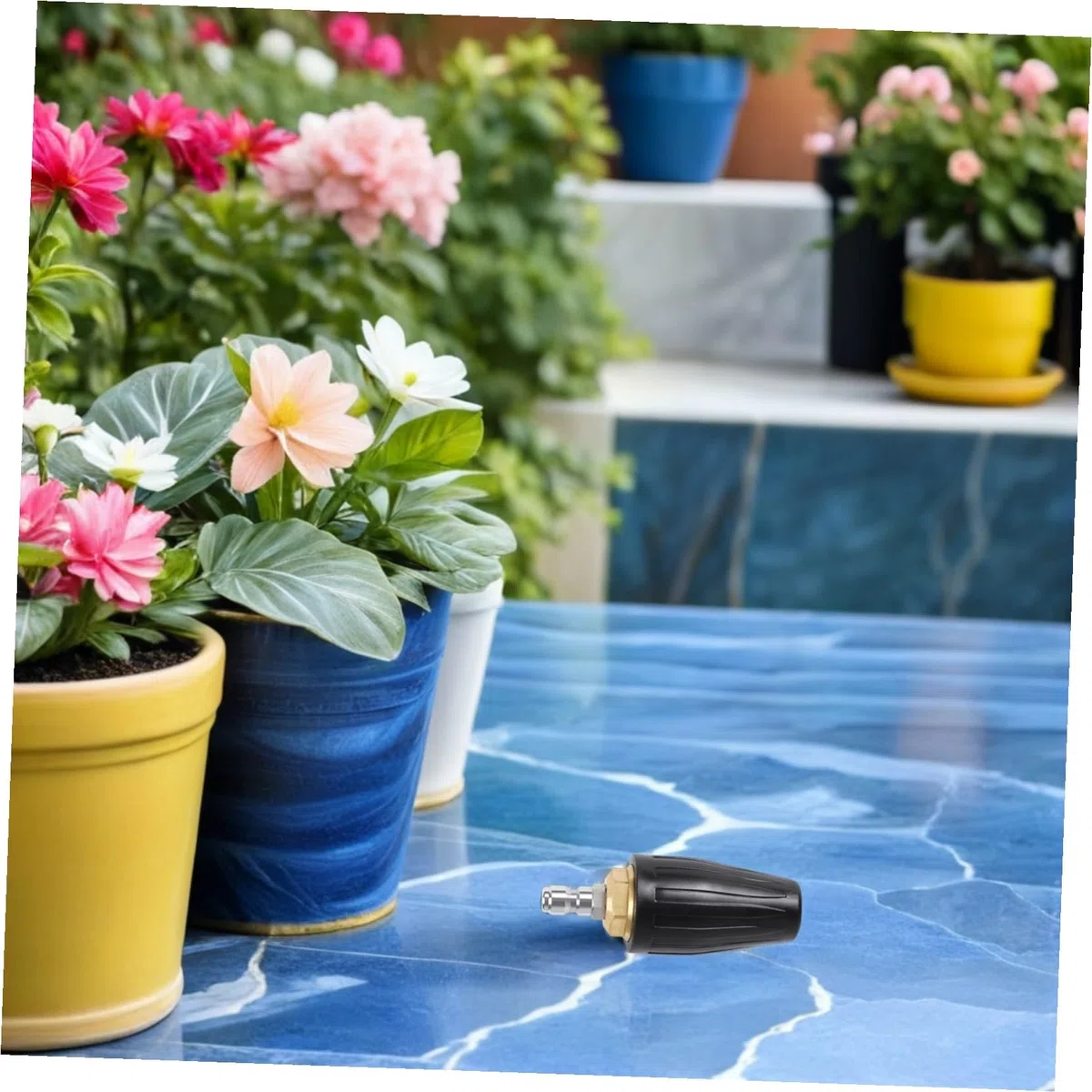 Didiseaon 2 Piezas Boquilla Rotativa Turbo para Hidrolimpiadora Conexión Rápida Ángulo para Limpieza Profunda y Riego Jardín Exterior