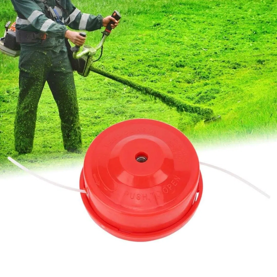Repuesto de cabezal de desbrozadora, carrete de alimentación de doble línea para recortadoras de gasolina y desbrozadoras, M10 x 1.25 LHF, paquete de 4