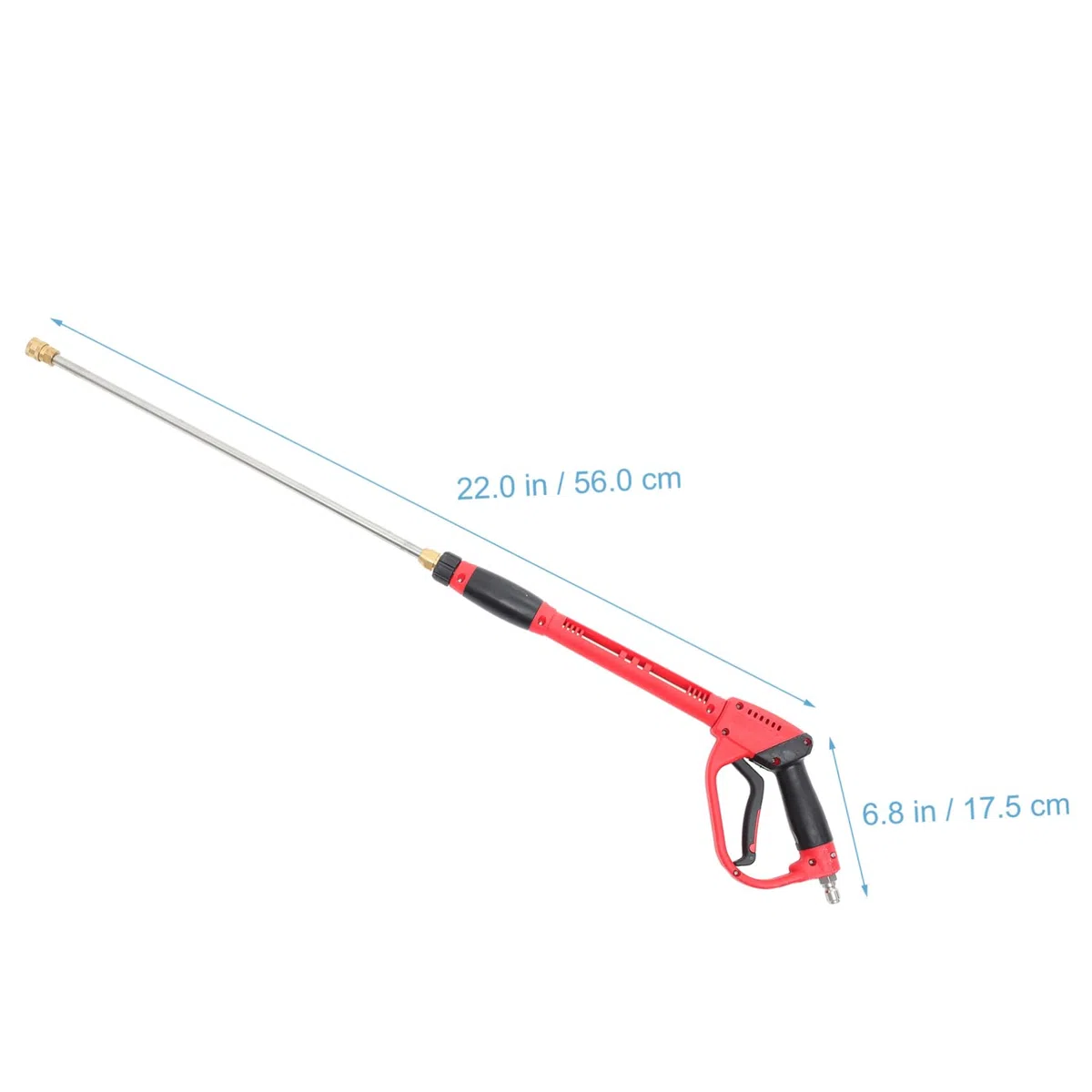 TOYANDONA Rociador de Limpieza Alta Presión PSI Pistola de Agua Presion Roja Varilla de Extensión para Hidrolavadora Herramienta de Pulverización Presión para Limpieza de Jardín