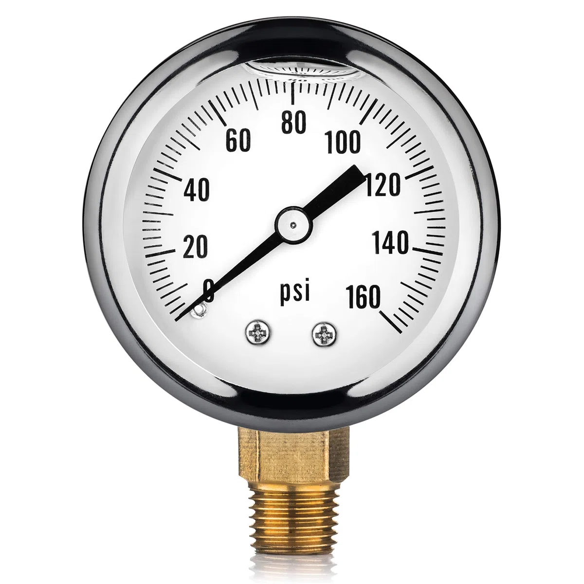 Renator M11-0504T medidor de presión de agua rellenado con aceite. 0-160 PSI. 1/4" NPT.