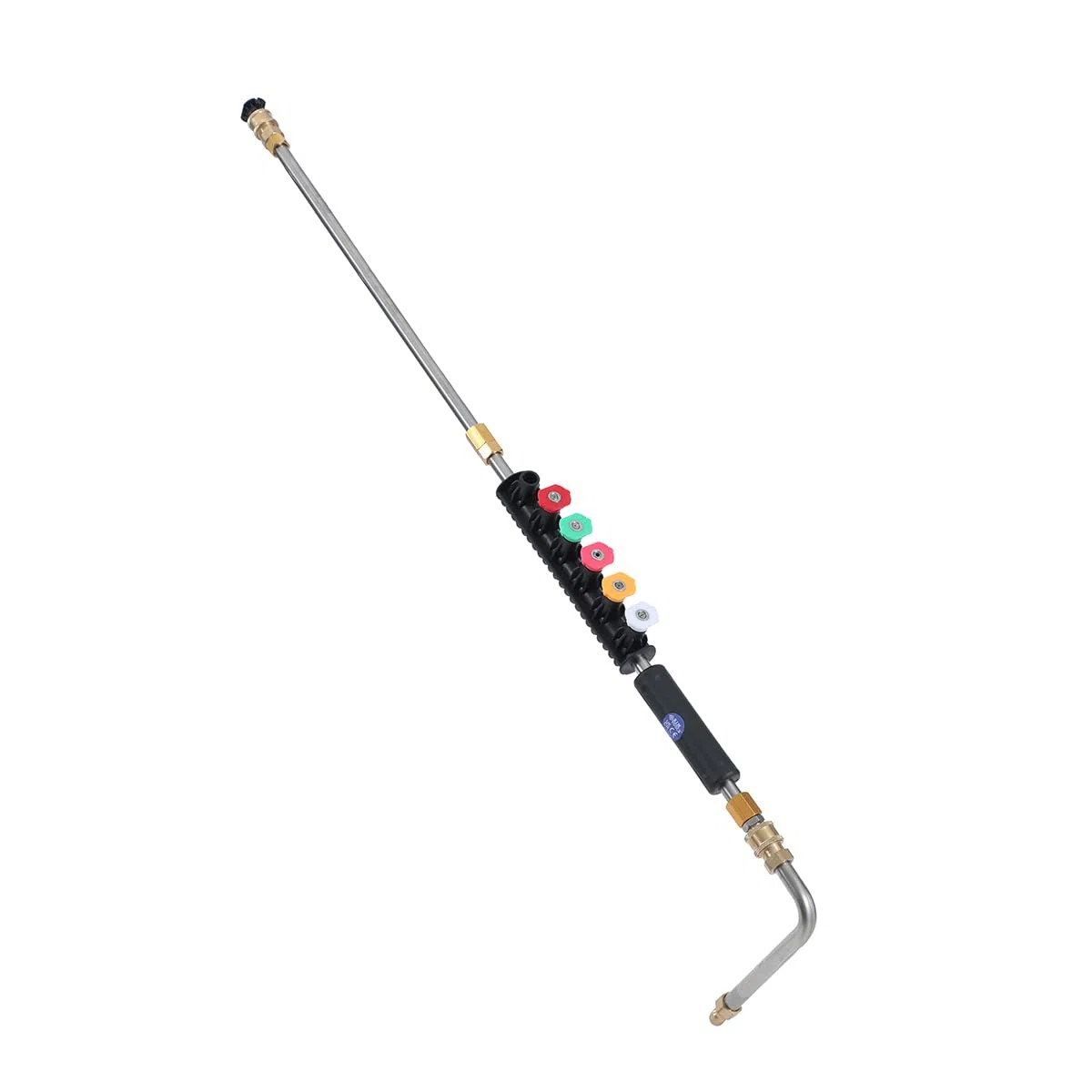 AIM Tools Varita de Extensión para Lavadora a Presión 10 Piezas 4000PSI Lanza de Lavadora Eléctrica con 5 Puntas de Boquilla, Conexión Rápida de 1/4", Accesorio Limpiador de Canalones