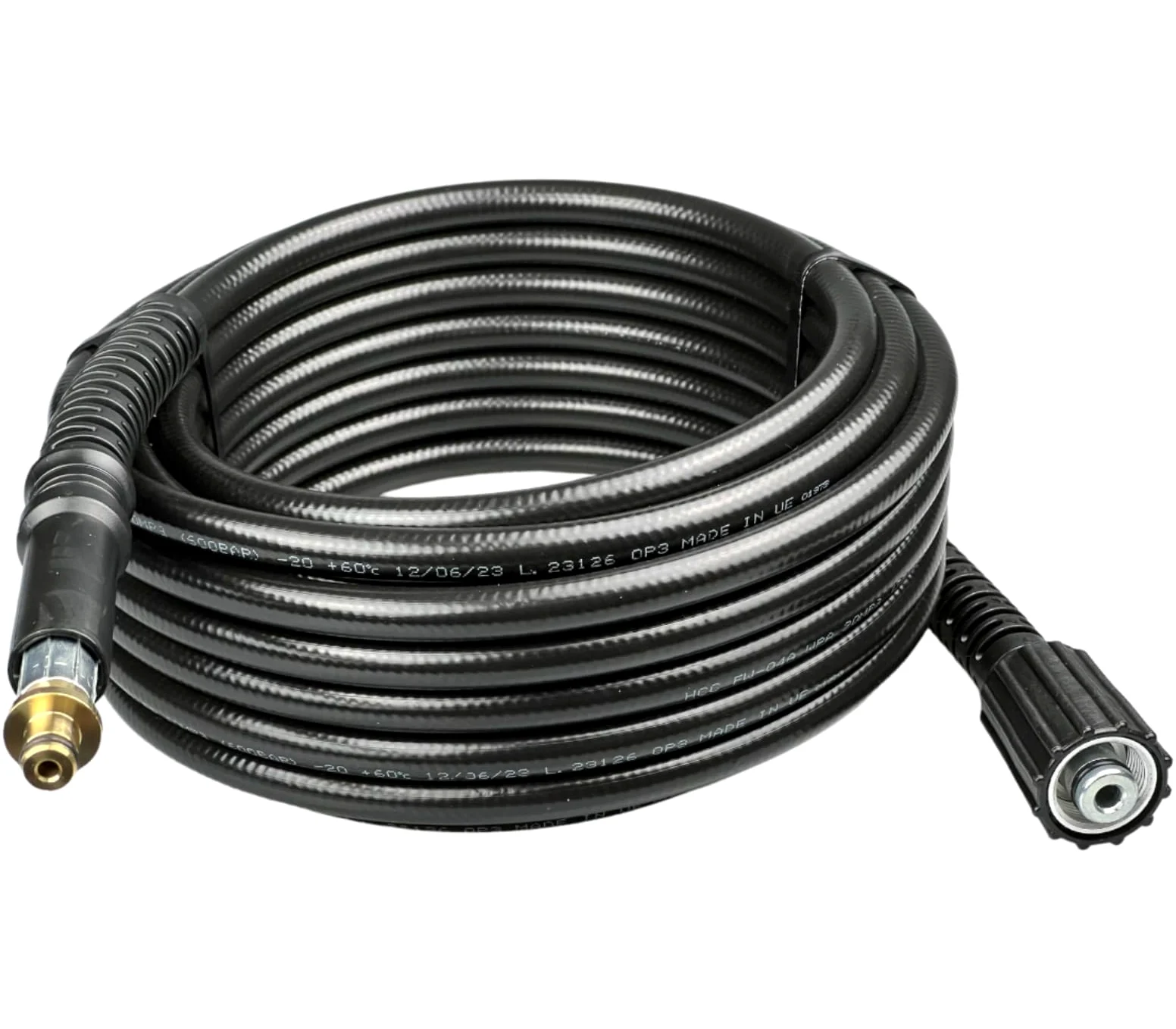 M&M Smartek Manguera de Alta presión para Kärcher Karcher K2 K3 K4 K5 K6 K7 6.390-463.0 63904630 Premium Calidad M22: Pinza Pistola – Longitud a Elegir 50m