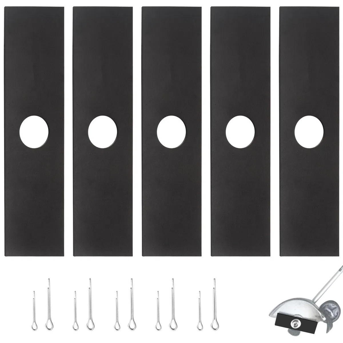 Paquete de 5 cuchillas de bordeadora 613223 (agujero central de 1 pulgada) para Ryobi Echo Craftsman Troy-Bilt accesorio de bordeadora, se adapta a 720237001, 791-613223B, 4133-713-4102, 720-237-001,