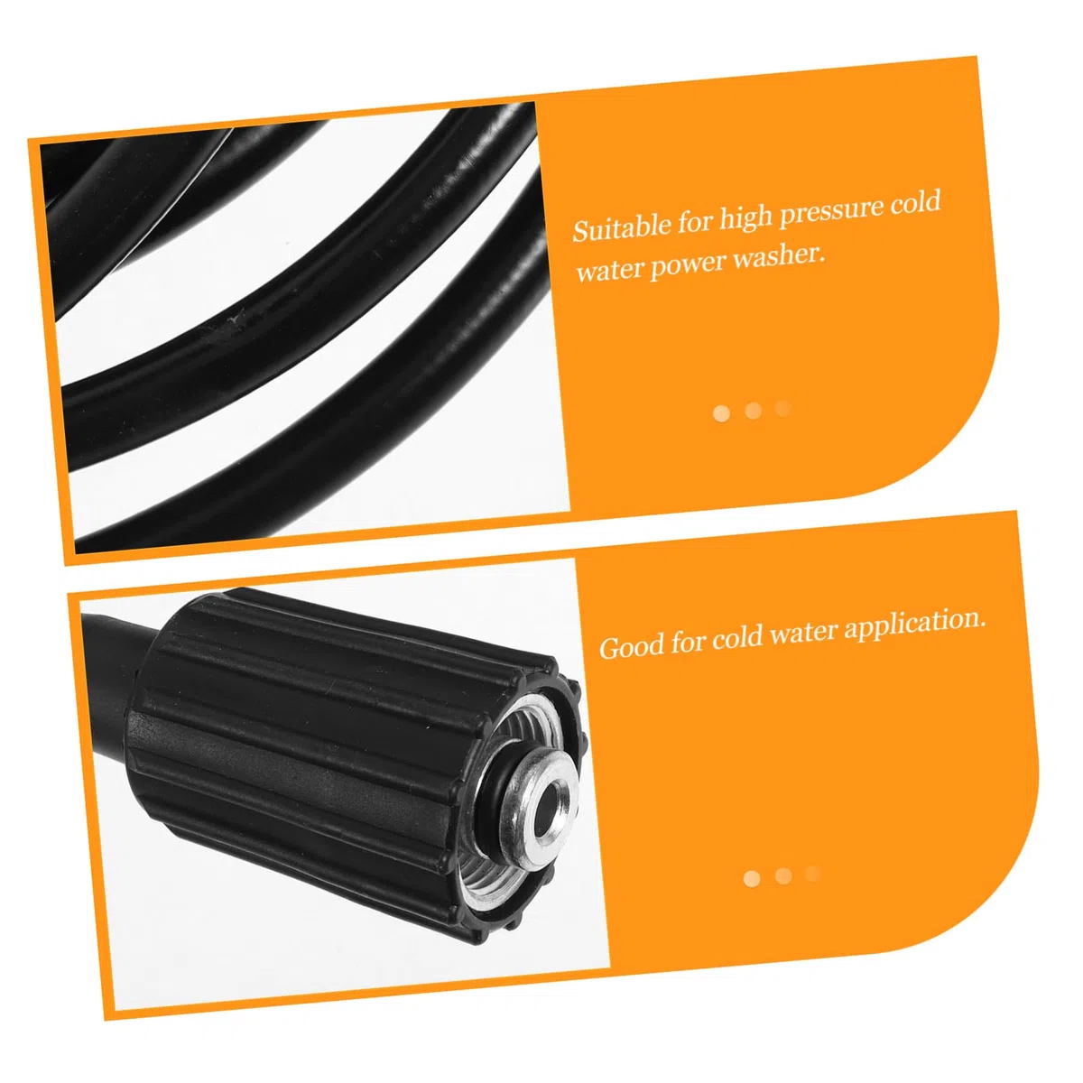 8m Manguera De Alta Presión Para Hidrolimpiadoras Extensión Resistente Para Agua Fría Rosca Hembra Compatible Con Máquinas De Presión Hasta Bar Uso Limpieza Exterior