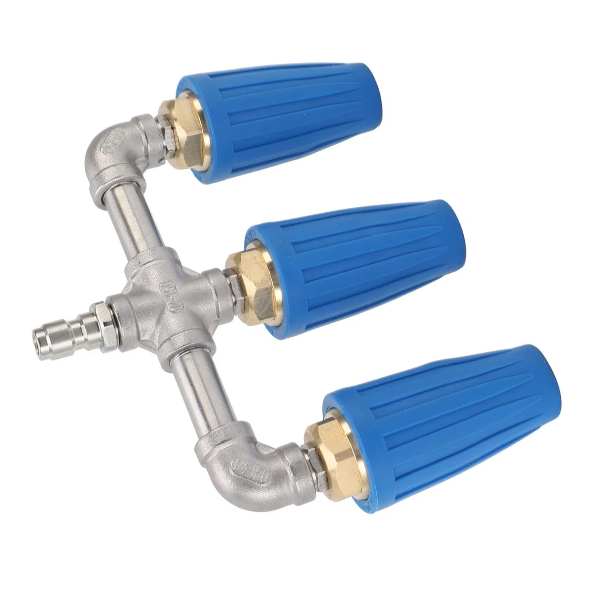 Topiky Boquilla Triple Turbo 4000PSI 1/4 Pulgadas, Accesorio de Lavadora a Presión Giratoria de Enchufe Rápido para Limpieza de Jardín, Coche, Patio, Boquilla de Lavado de Alta Presión de Latón de