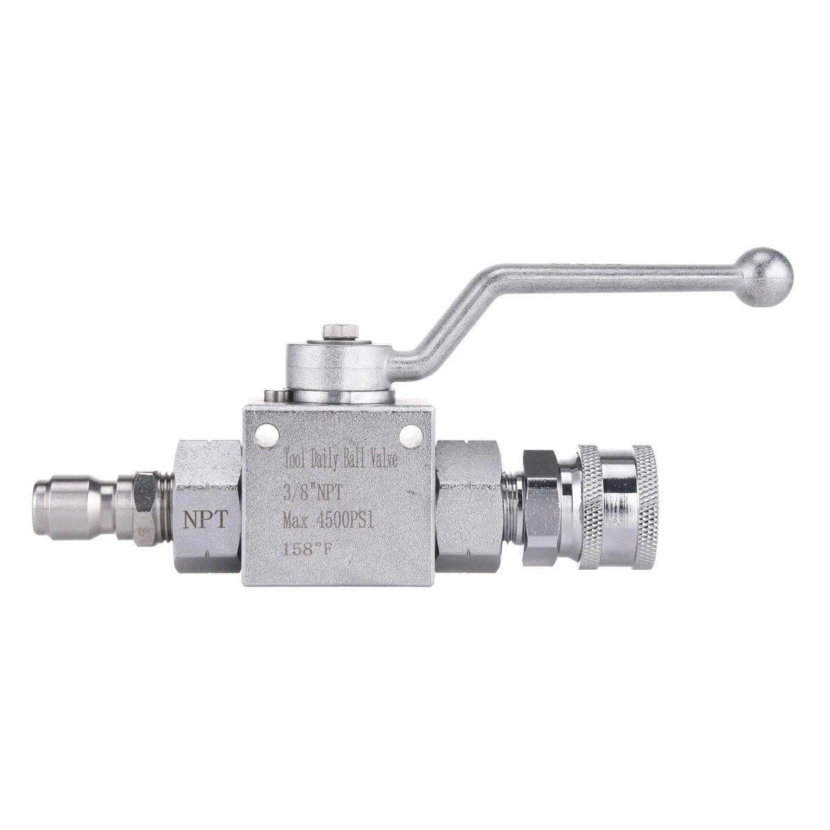 Tool Daily Kit de válvula de Bola de Alta presión, conexión rápida de 3/8 Pulgadas para Manguera de Lavadora eléctrica, 4500 PSI