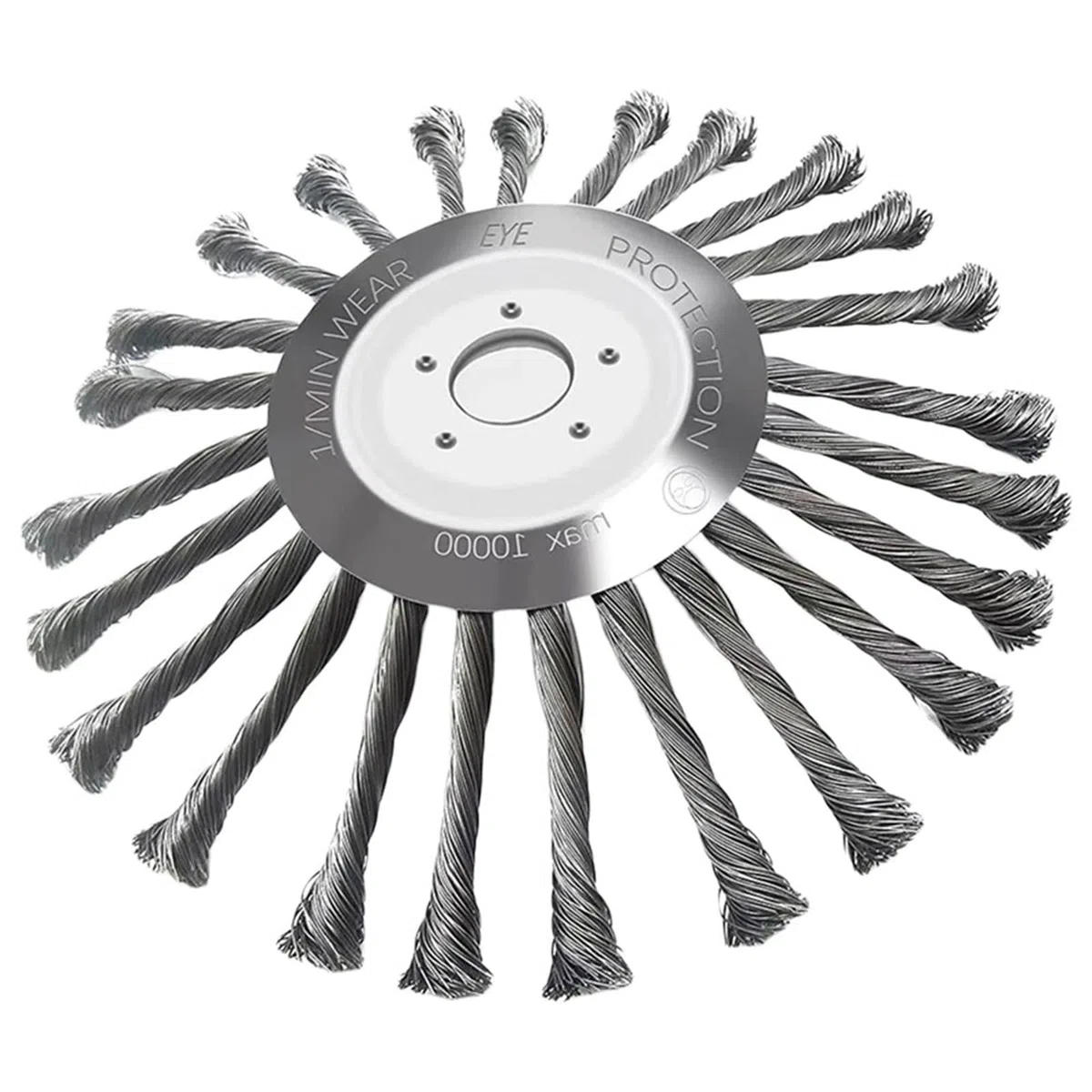 Cabezal de Cepillo for desmalezar de Alambre de Acero de 10 Pulgadas | Cabezal de corte de repuesto Universal for eliminación de óxido, for cortacésped de jardín y equipo de desbrozadora