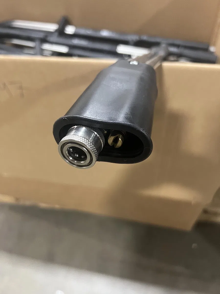 AL345 Dual Lance - Varita de doble lanza de acero inoxidable de 40 pulgadas, ventilada de 5000 PSI, con acoplador inoxidable para lavadora a presión eléctrica